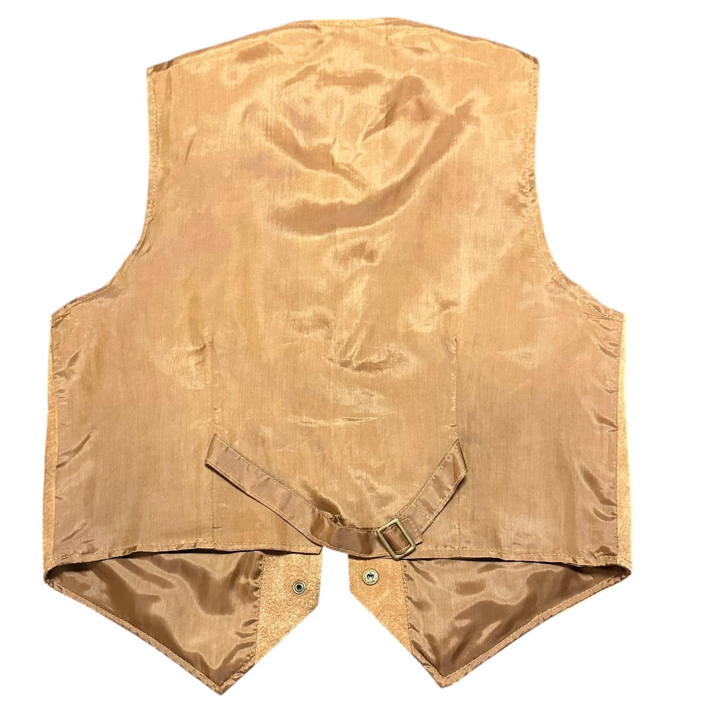 DON'T STOP CLASSICS VINTAGE BROWN LEATHER VEST 111 MEDIUM
