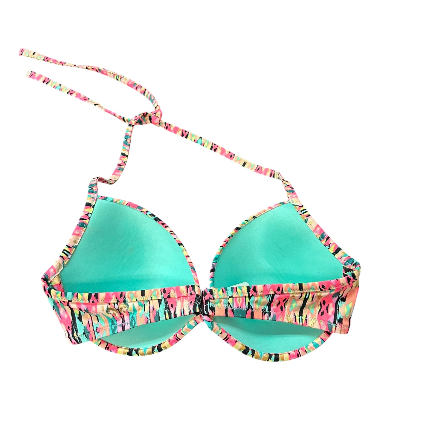 MULTICOLOR BIKINI SWIMSUIT TOP UNDERWIRE 143 MEDIUM C CUP