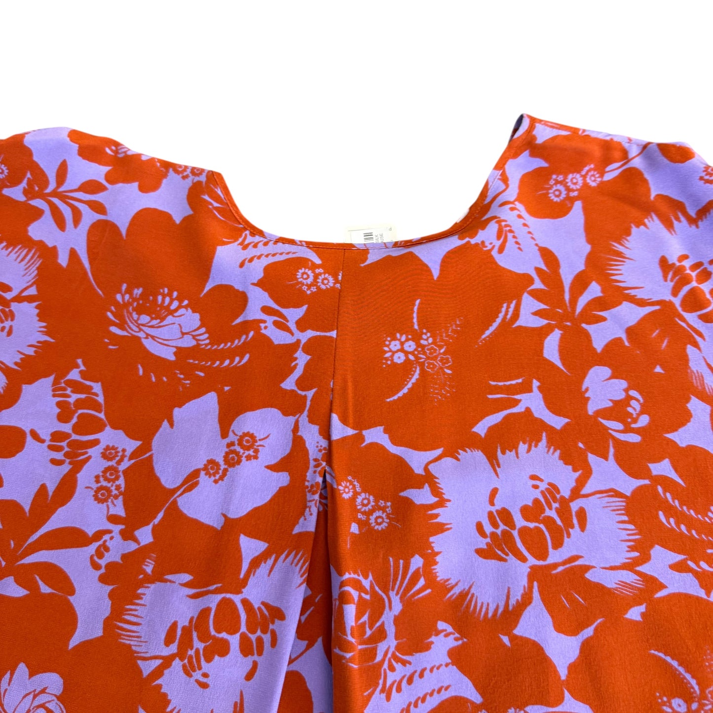 TYLER BOE 100% SILK PURPLE RUST BLOUSE 255 MEDIUM