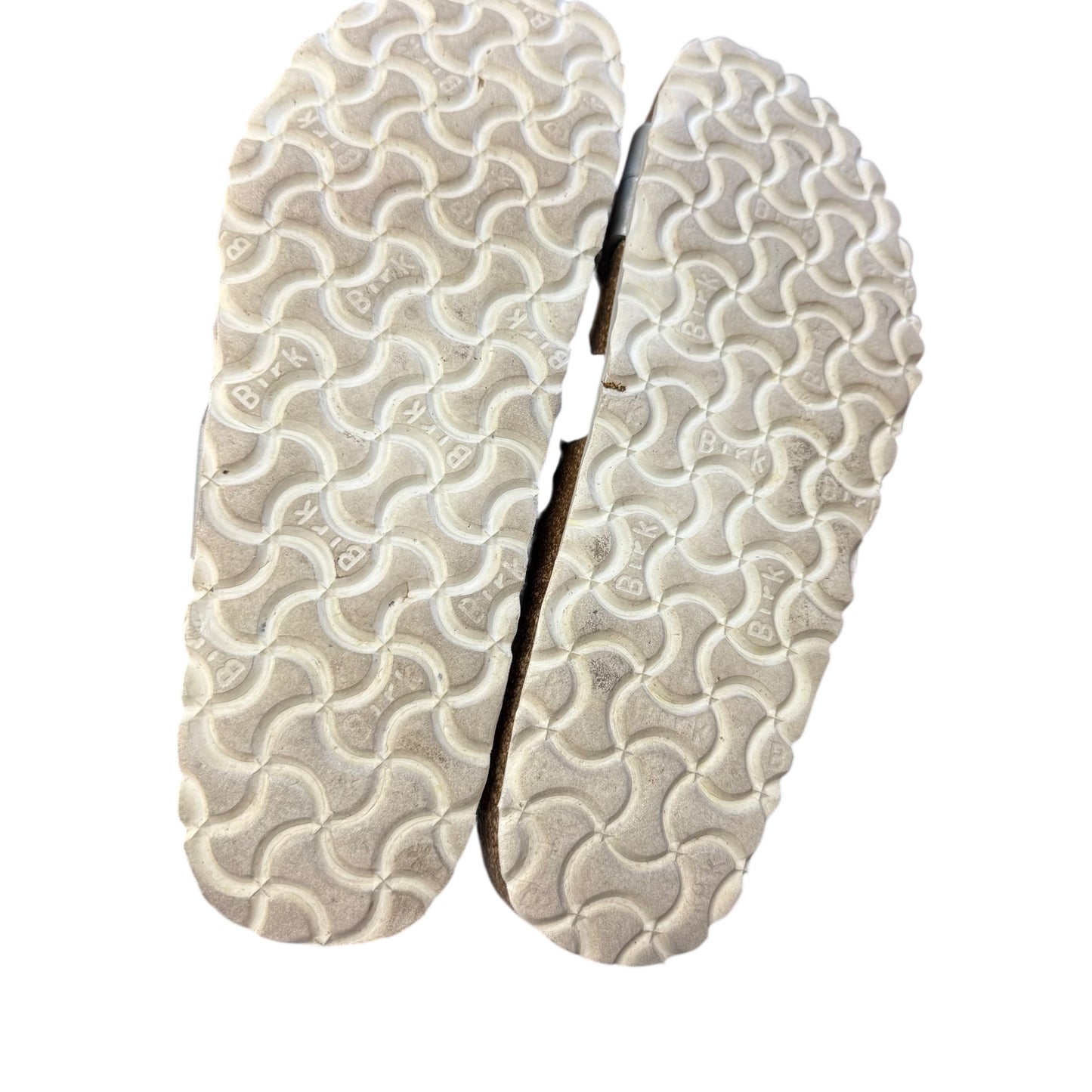 BIRKENSTOCK YAO BALANCE SANDALS SILVER BIRKO-FLOR 100 SZ 7