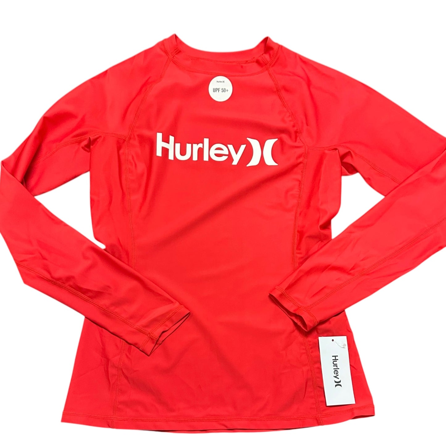 HURLEY RED LONG SLEEVE SHIRT UPF 50+ NWT 100 LARGE