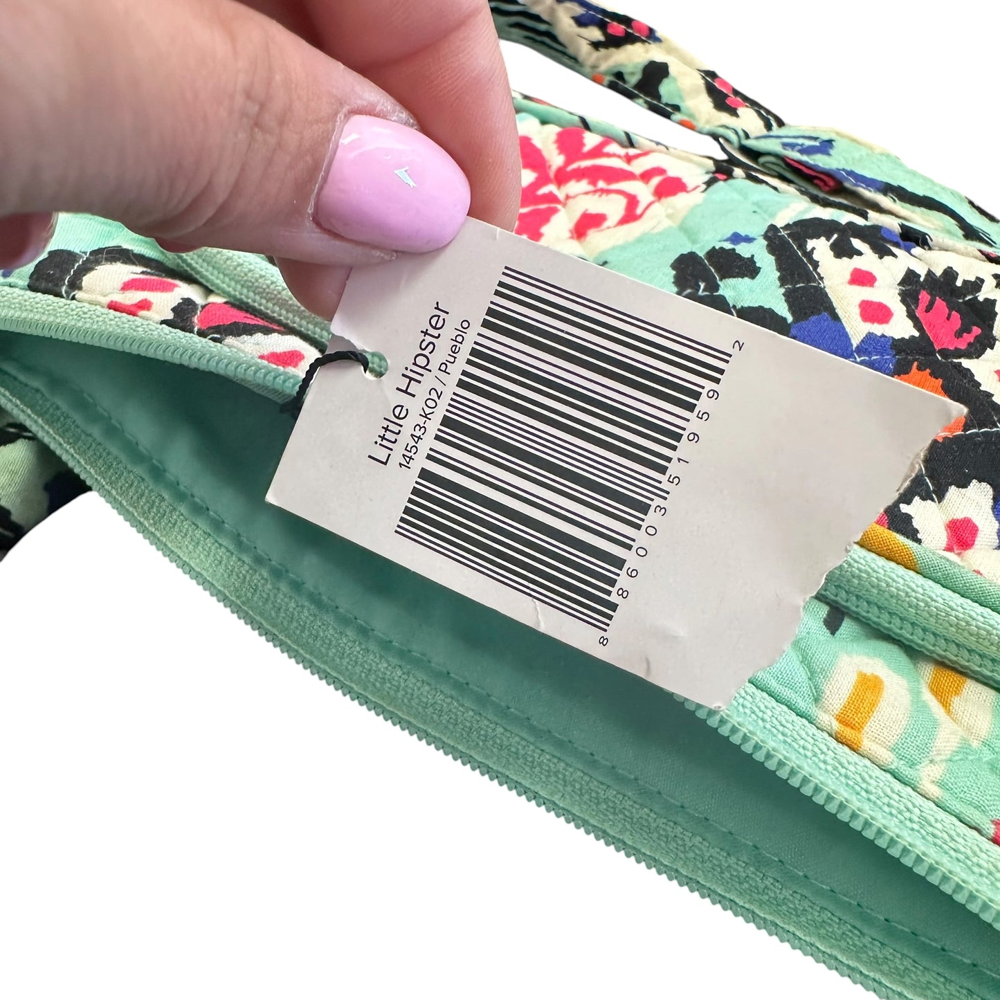 VERA BRADLEY PUEBLO TEAL GEOMETRIC MEDIUM TRAVEL BAG 258 GUC