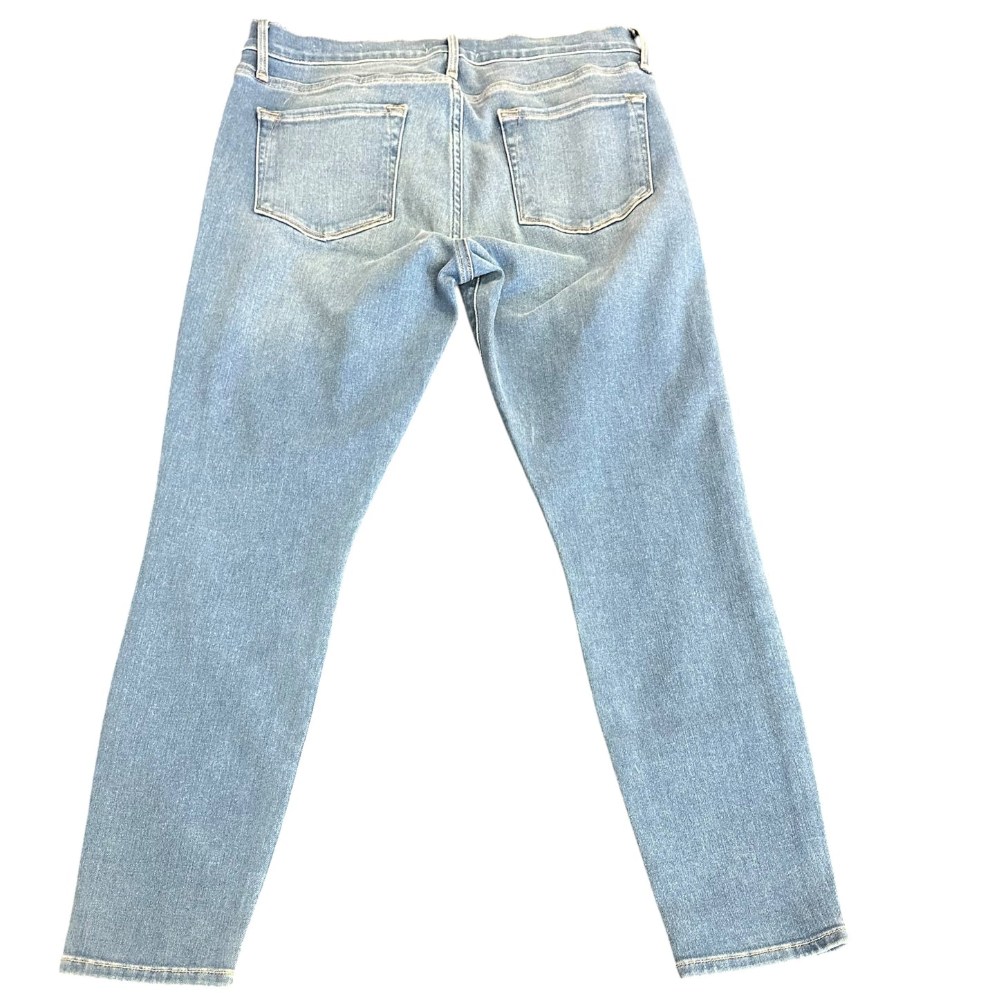 FRAME LE SKINNY DE JEANNE CROP BLUE DENIM JEANS 249 SZ 29