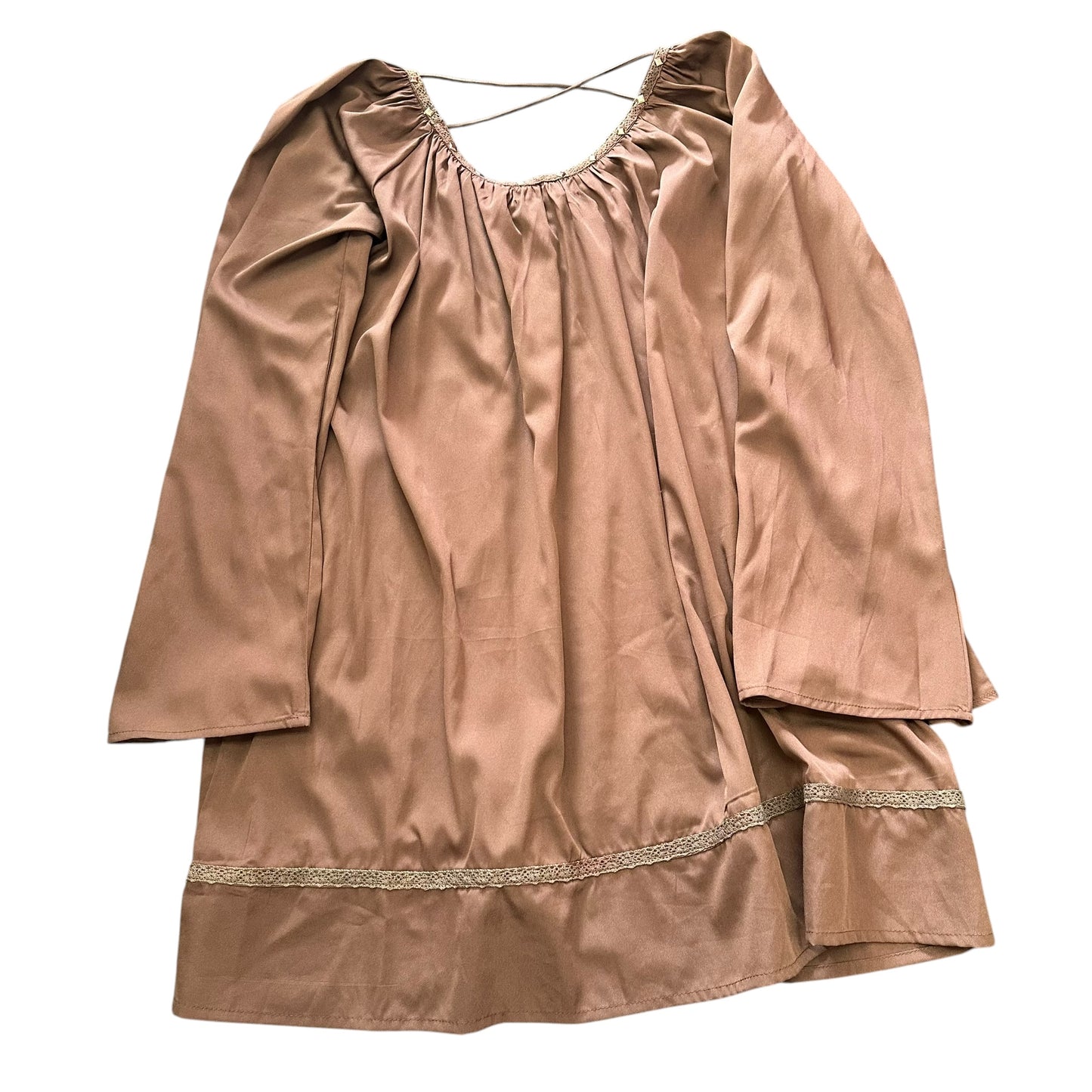 R CINCO RANCH BROWN TUNIC NWT 100 LARGE