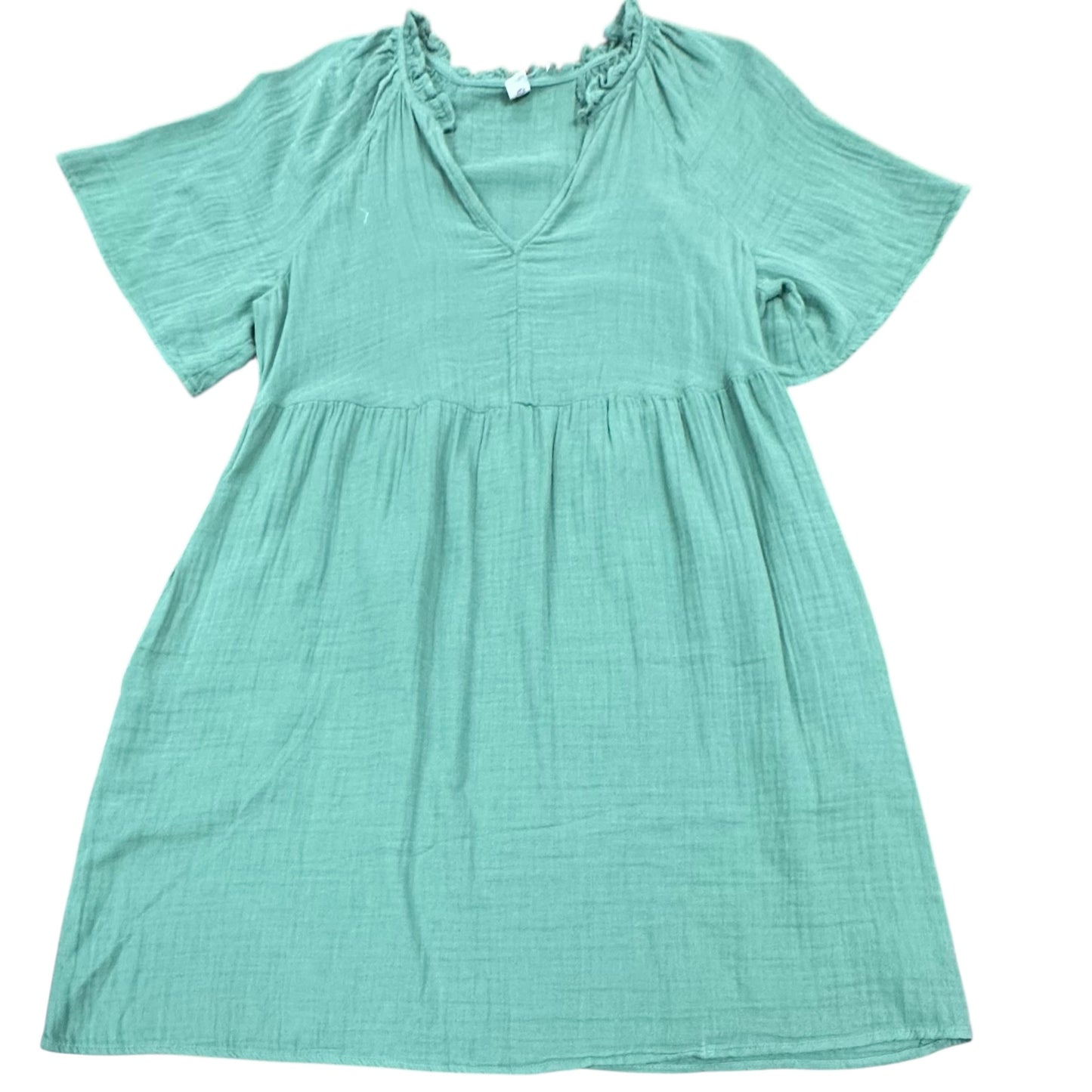 OLD NAVY GREEN DRESS 100 MEDIUM
