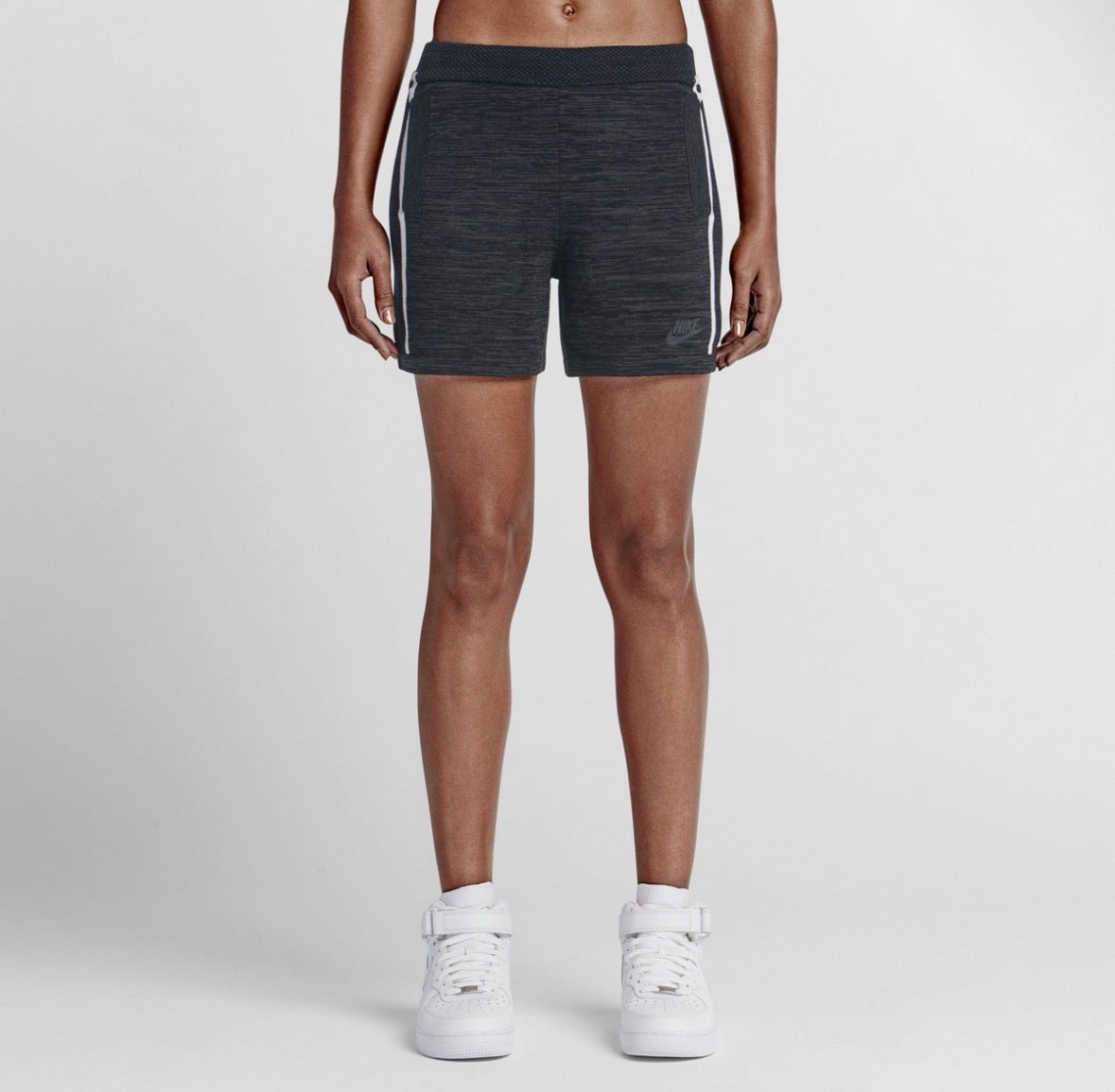NIKE TECH KNIT SHORTS BLACK ANTHRACITE NWT 100 SMALL