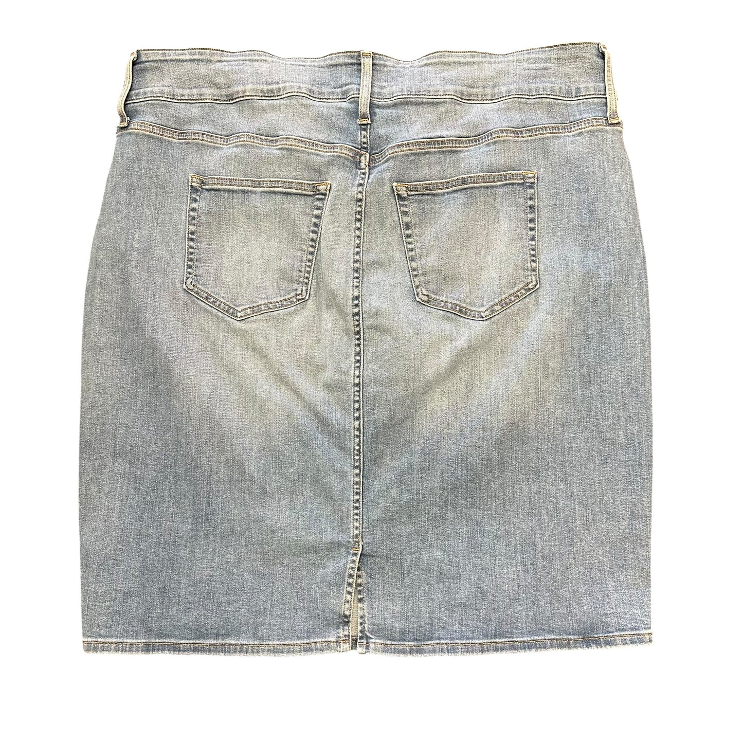 REBEL BY REBEL WILSON DENIM SKIRT ZIPPERS 227 SZ 20