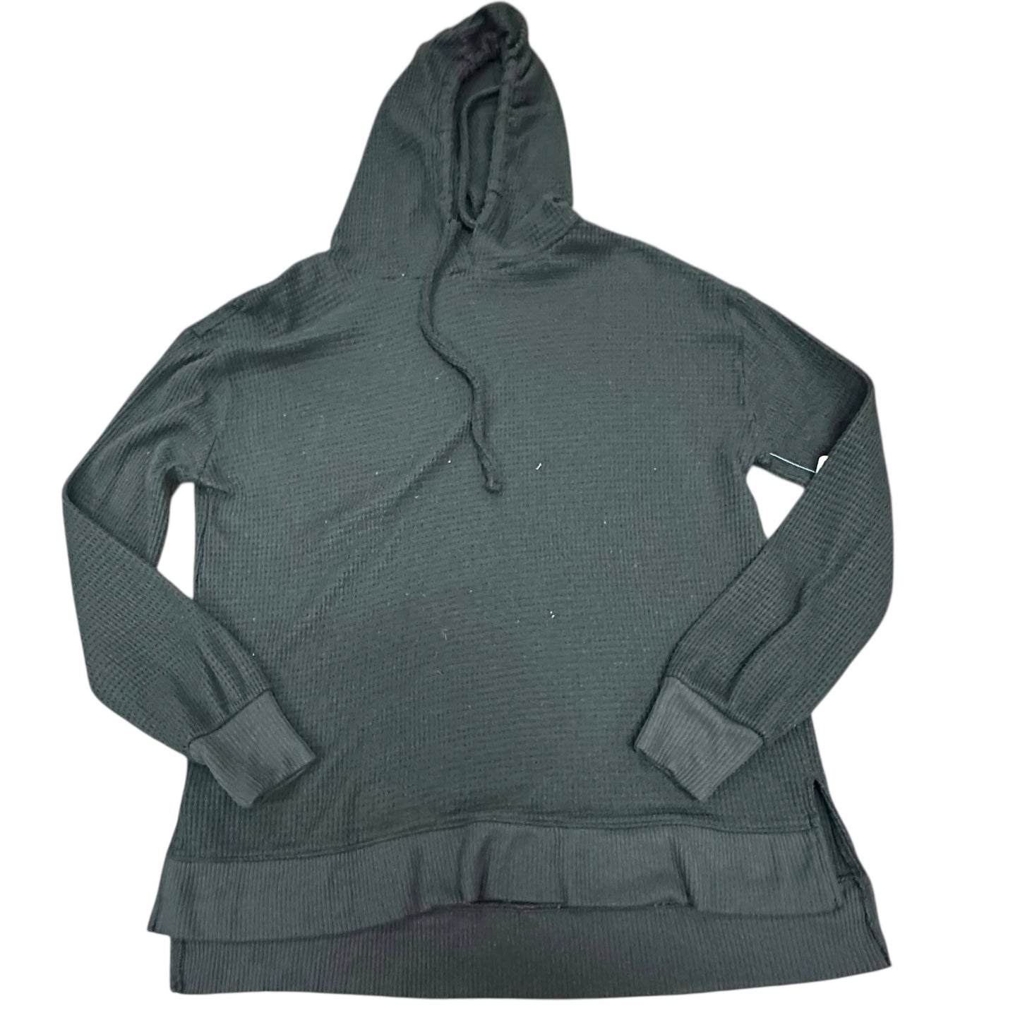 SO BLACK HOODED WAFFLEKNIT TOP 153 SMALL