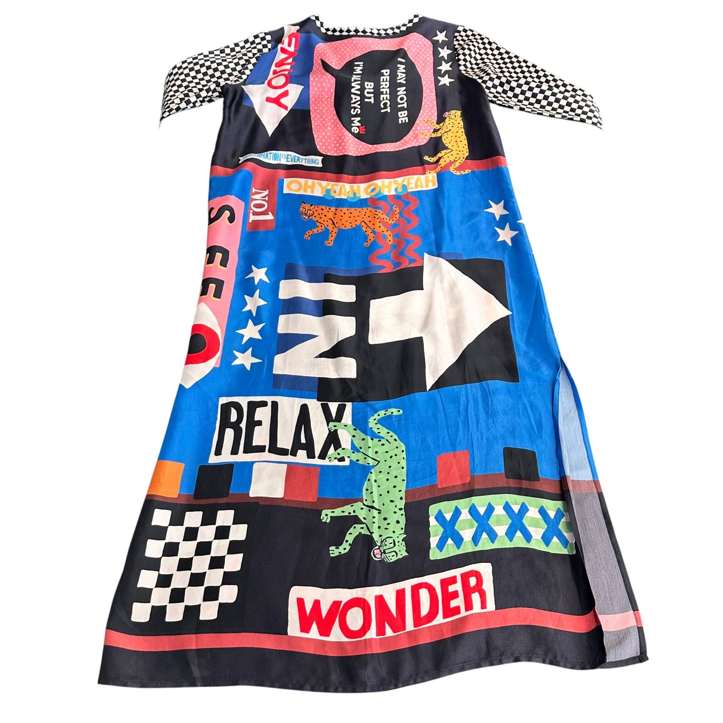 ME369 MULTI COLOR DOPAMINE MIDI DRESS 255 SMALL