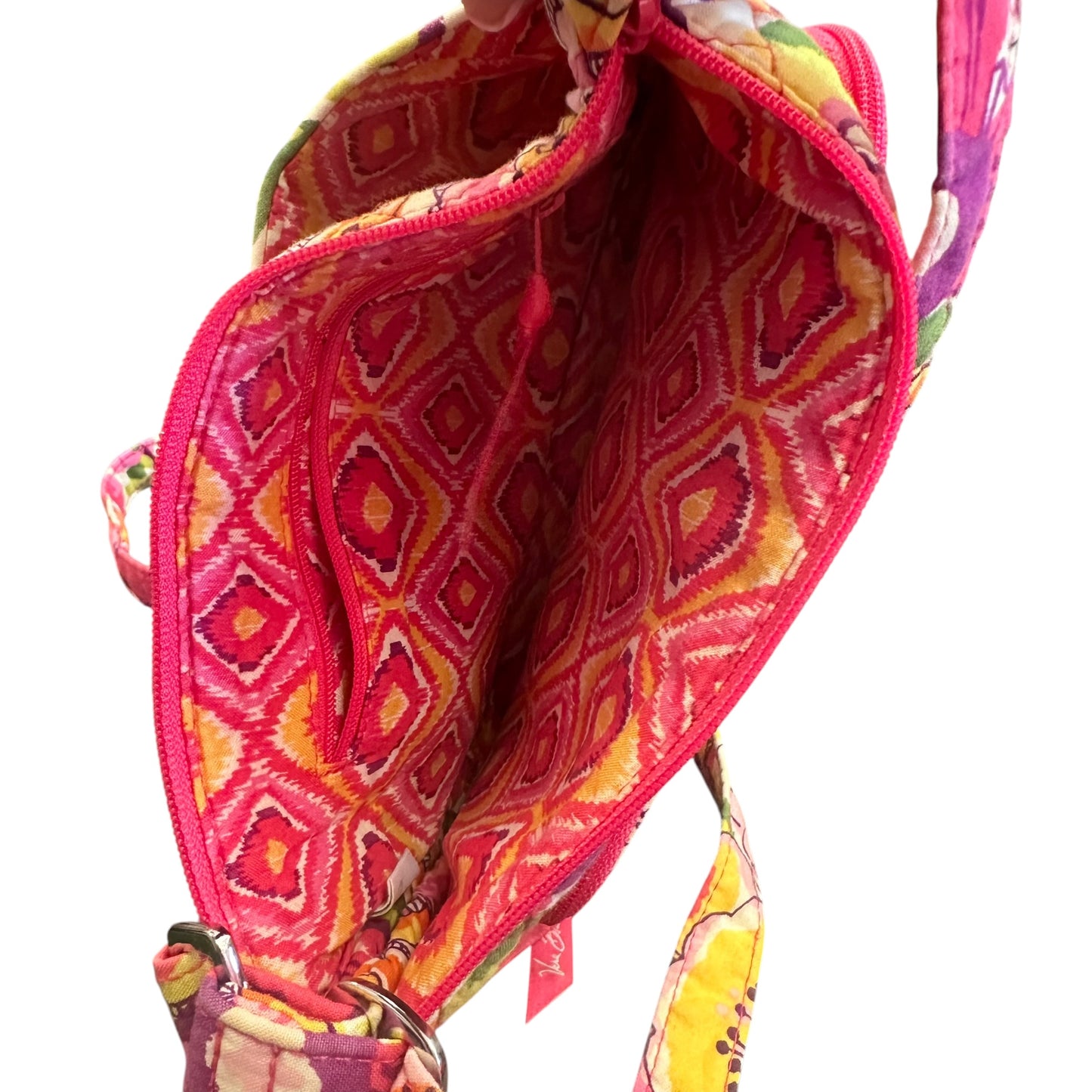 VERA BRADLEY CLEMENTINE FLORAL QUILTED CROSSBODY 258 GUC