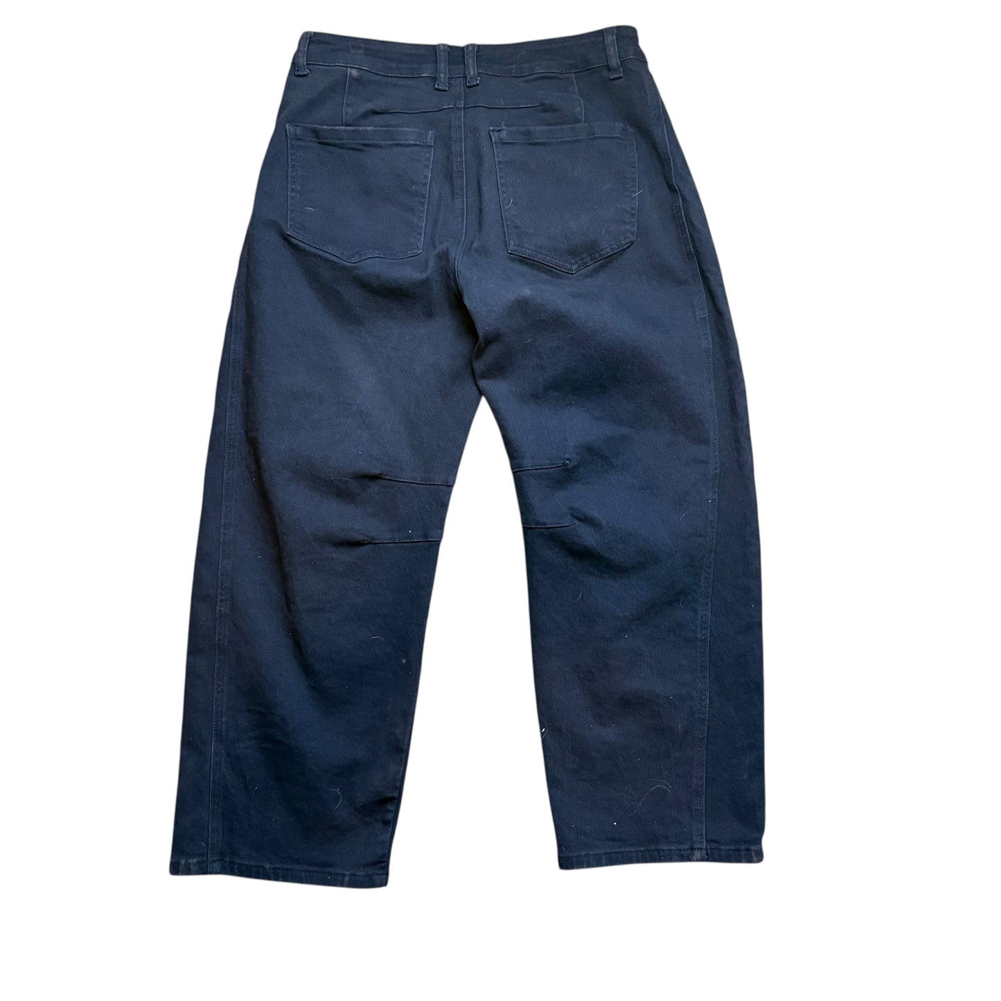 FLAMING GALS NAVY BARREL JEANS 100 LARGE