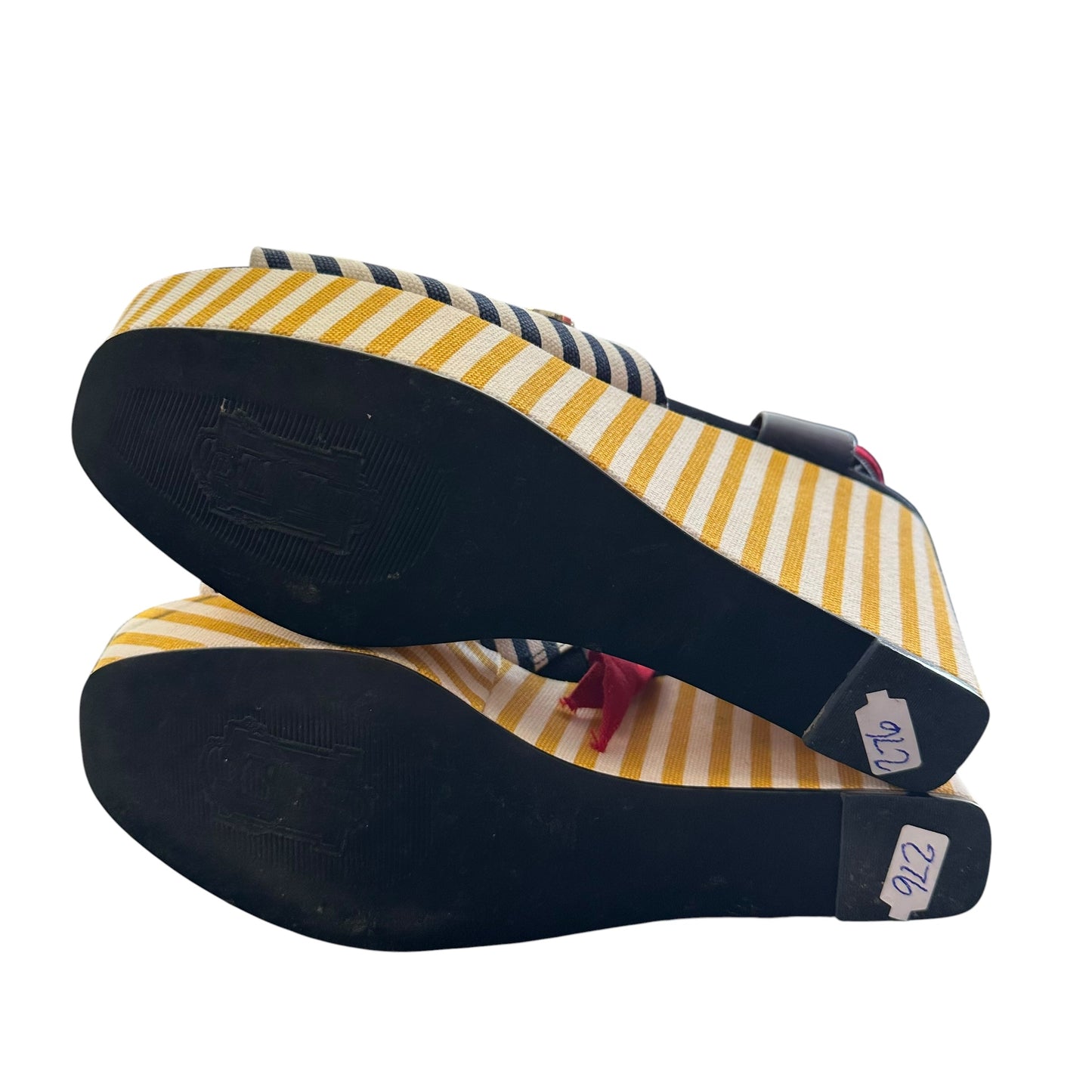 TOMMY HILFIGER GIGI HADID STRIPE WEDGE 276 SZ 9.5
