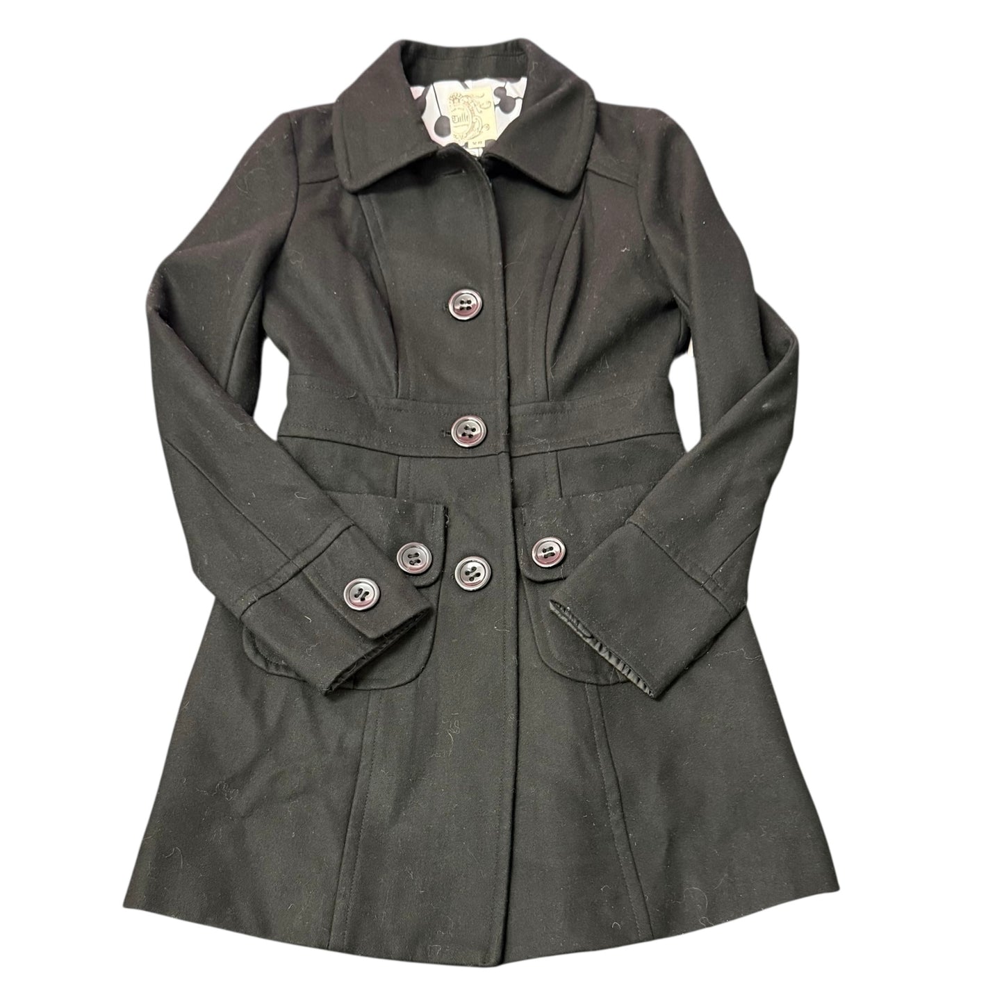 TULLE BLACK WOOL BLEND JACKET 249 XS