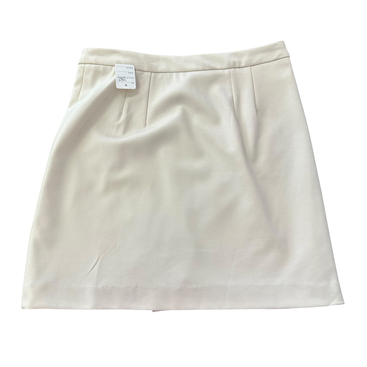 PARAPHRASE BEIGE SKIRT ASYMMETRICAL ZIPPER NWT 282 SZ 6