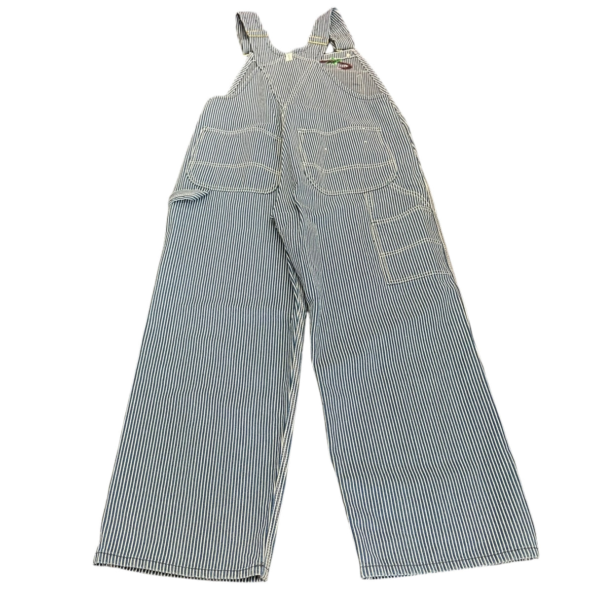 RAILROAD STRIPE HICKORY BIB OVERALLS BLUE WHITE 289 S/M