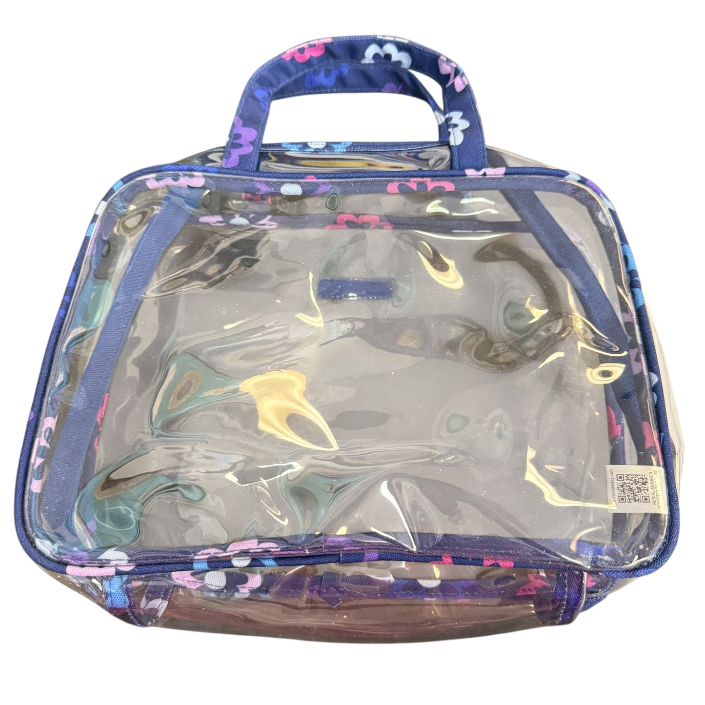 VERA BRADLEY CLEAR COSMETIC CASE TRAVEL BAG 258 OS