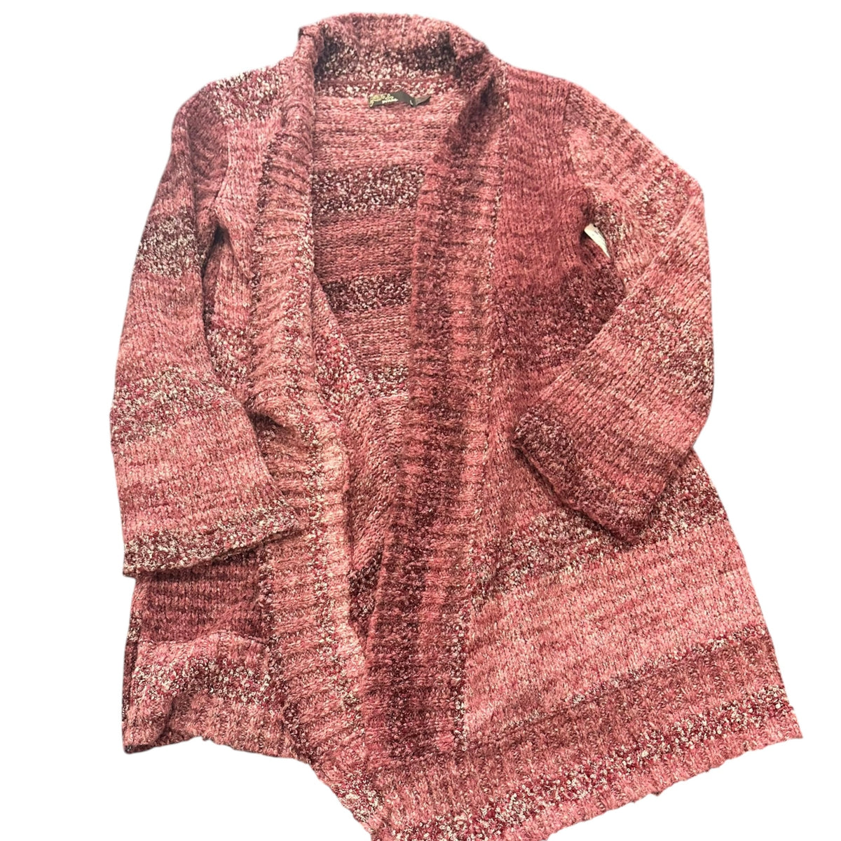 PRANA FIRESIDE ROSE WOOL BLEND CARDIGAN 100 LARGE