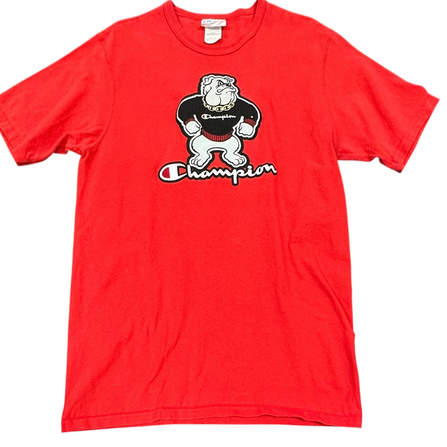 VINTAGE GEORGIA BULLDOGS CHAMPION EMBROIDERED TSHIRT 100 LARGE