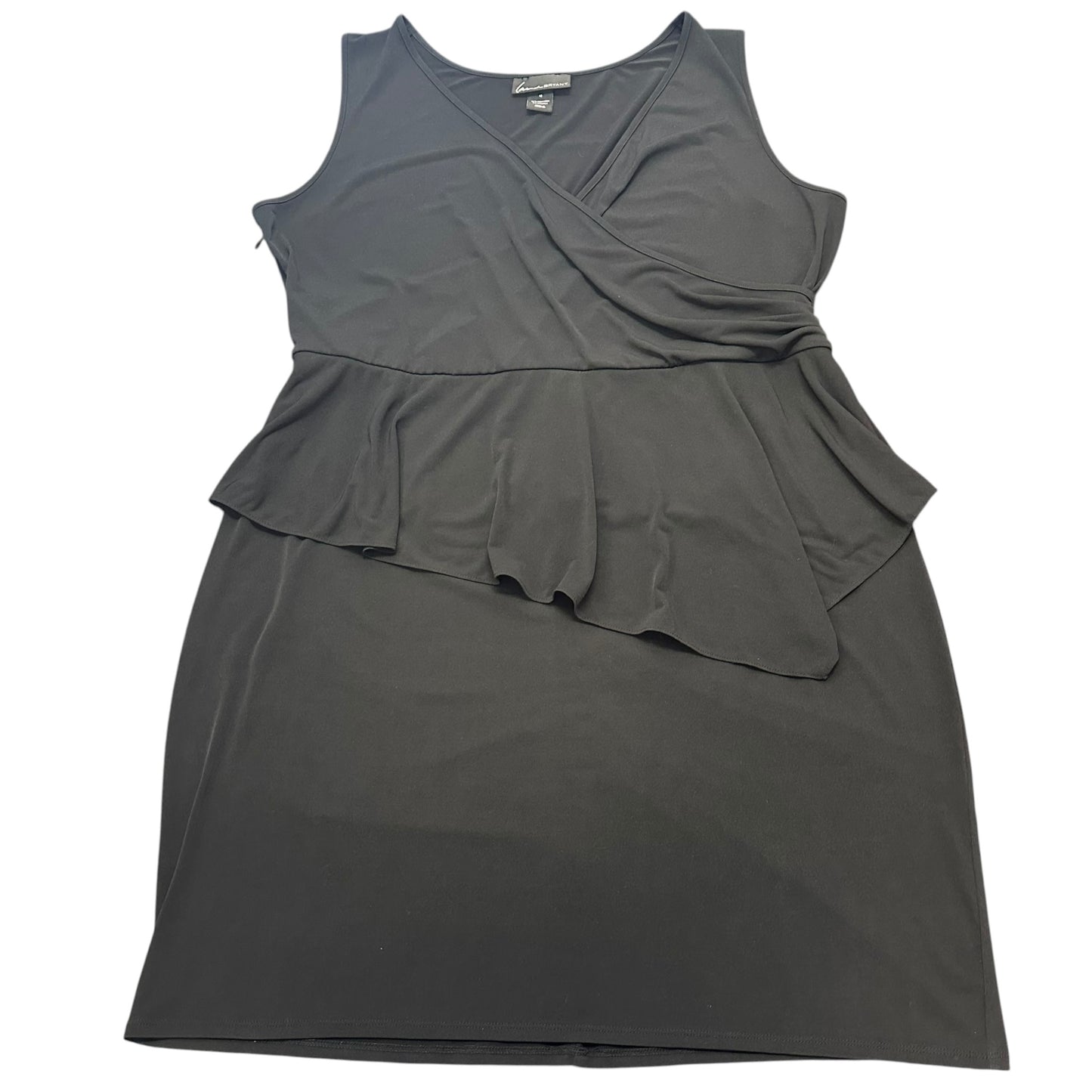 LANE BRYANT BLACK PEPLUM DRESS 100 SZ 18