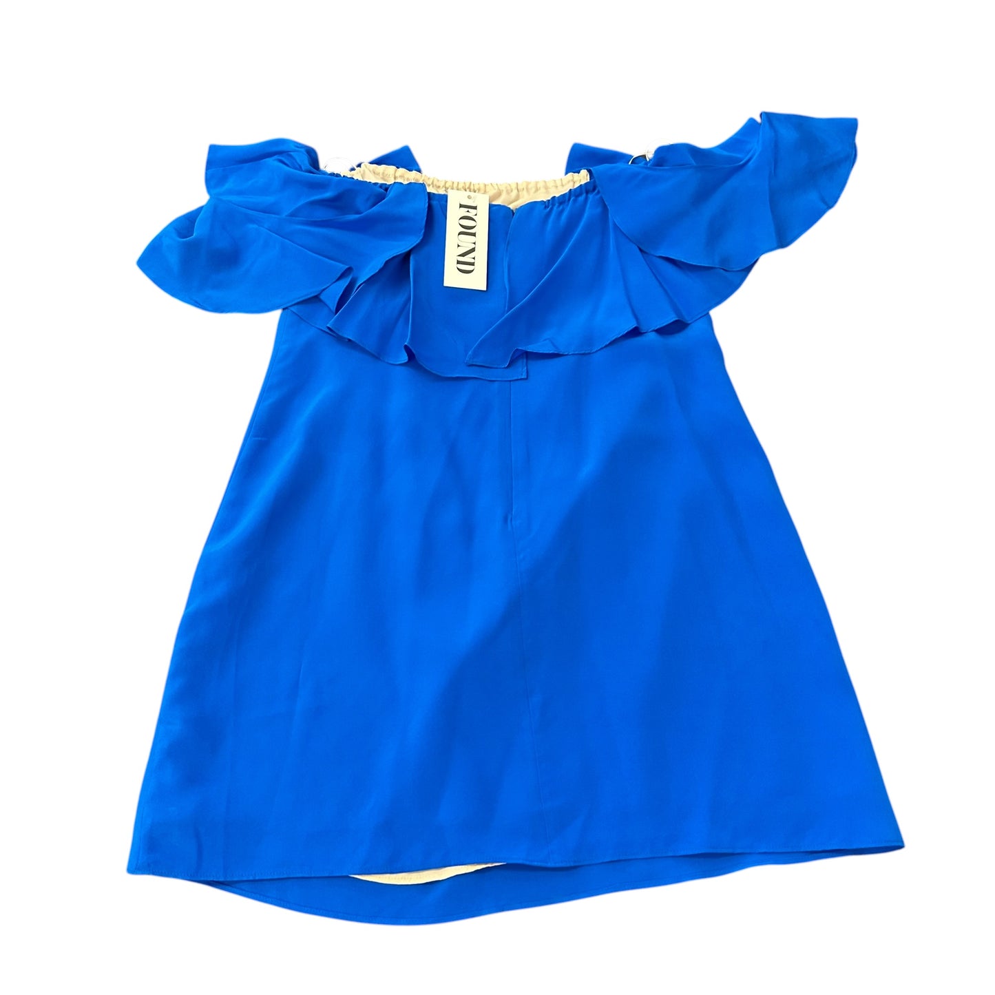 LAVENDER BROWN BLUE SILK MINI DRESS 249 SMALL
