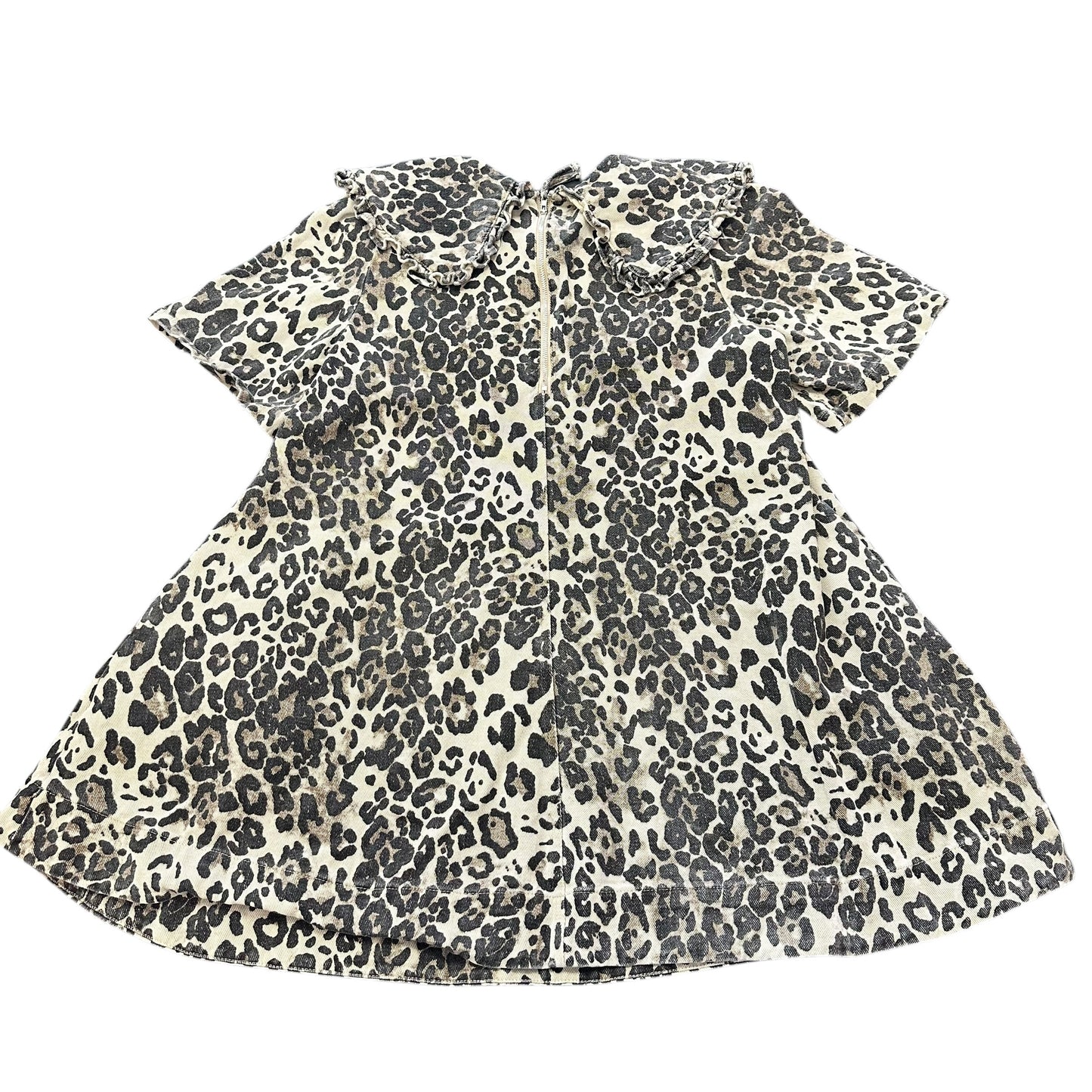 MABLE ANIMAL PRINT DENIM DRESS 100 SMALL
