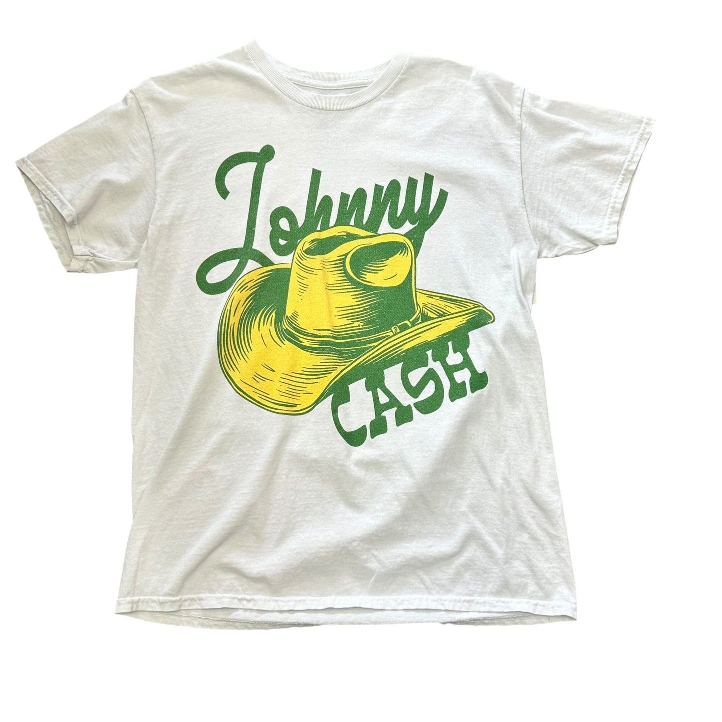 JOHNNY CASH WHITE TSHIRT 158 SMALL