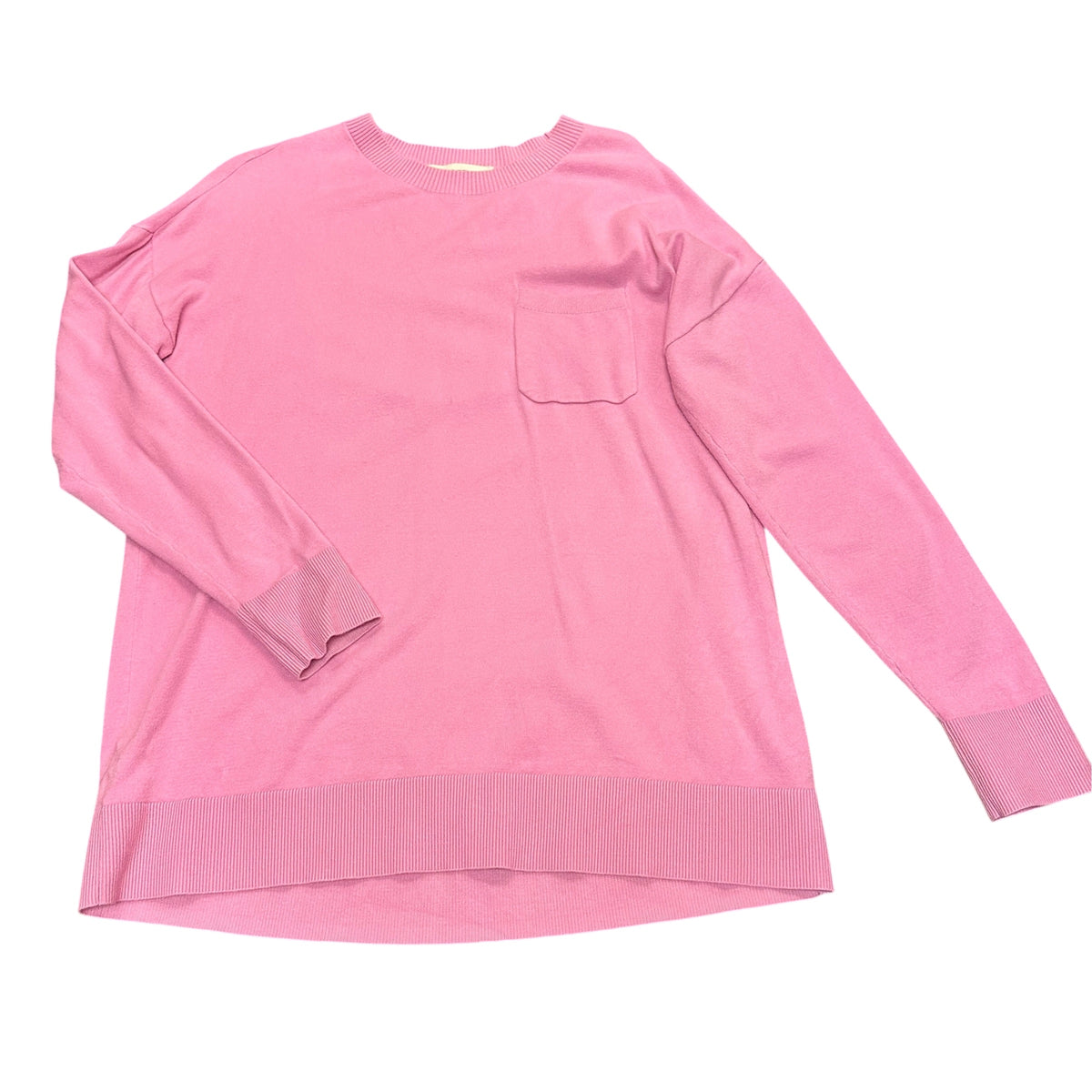LOFT PINK CREWNECK SWEATER 38 MEDIUM