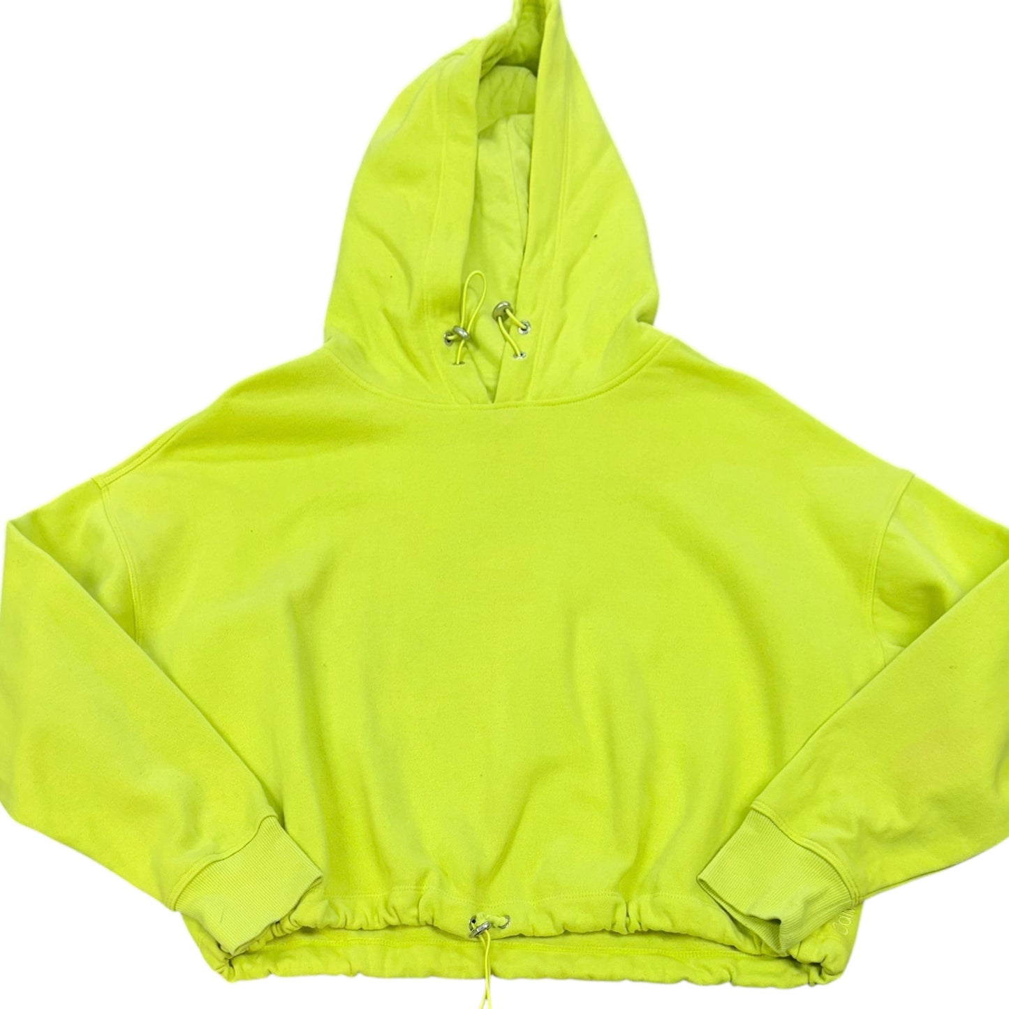 CALVIN KLEIN PERFORMANCE LIME GREEN HOODIE 122 MEDIUM