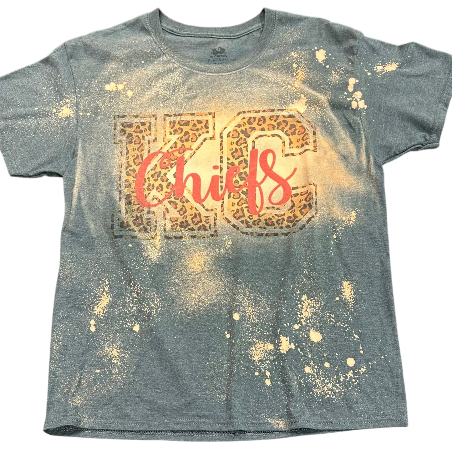 KANSAS CITY CHIEFS BLEACHED TSHIRT 100 MEDIUM
