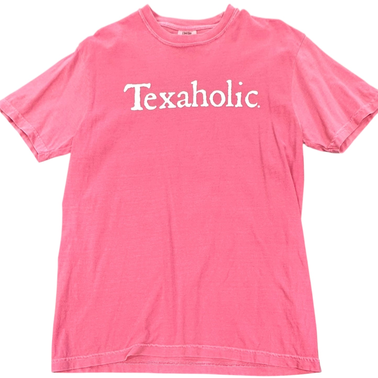 COMFORT COLORS TEXAHOLIC PINK TSHIRT 39 MEDIUM