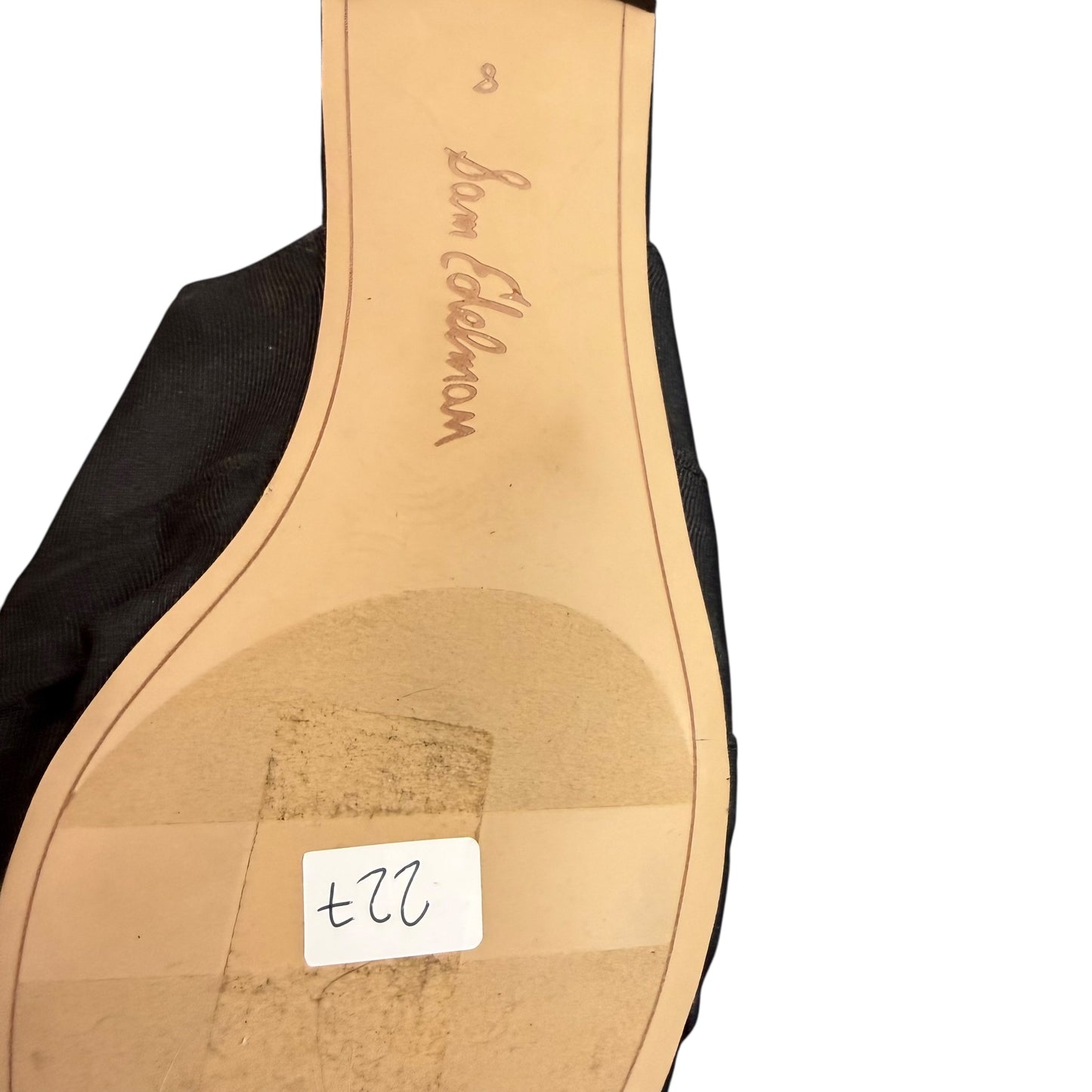 SAM EDLEMAN SHANTI KNOTTED TRIM POINTED MULE BLACK 227 SZ 8