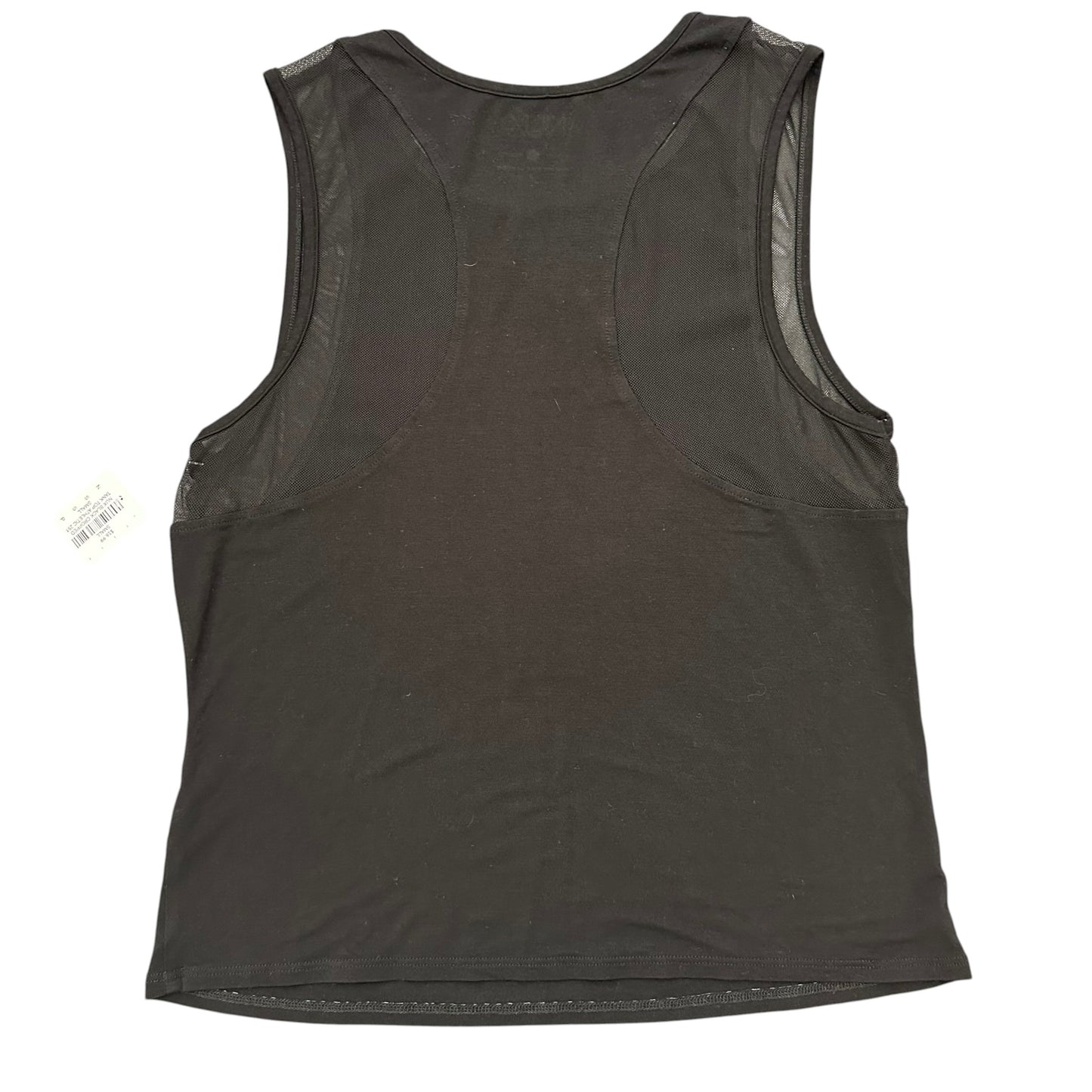 NUX BLACK CROPPED TANK TOP ATHLETIC 251 SMALL