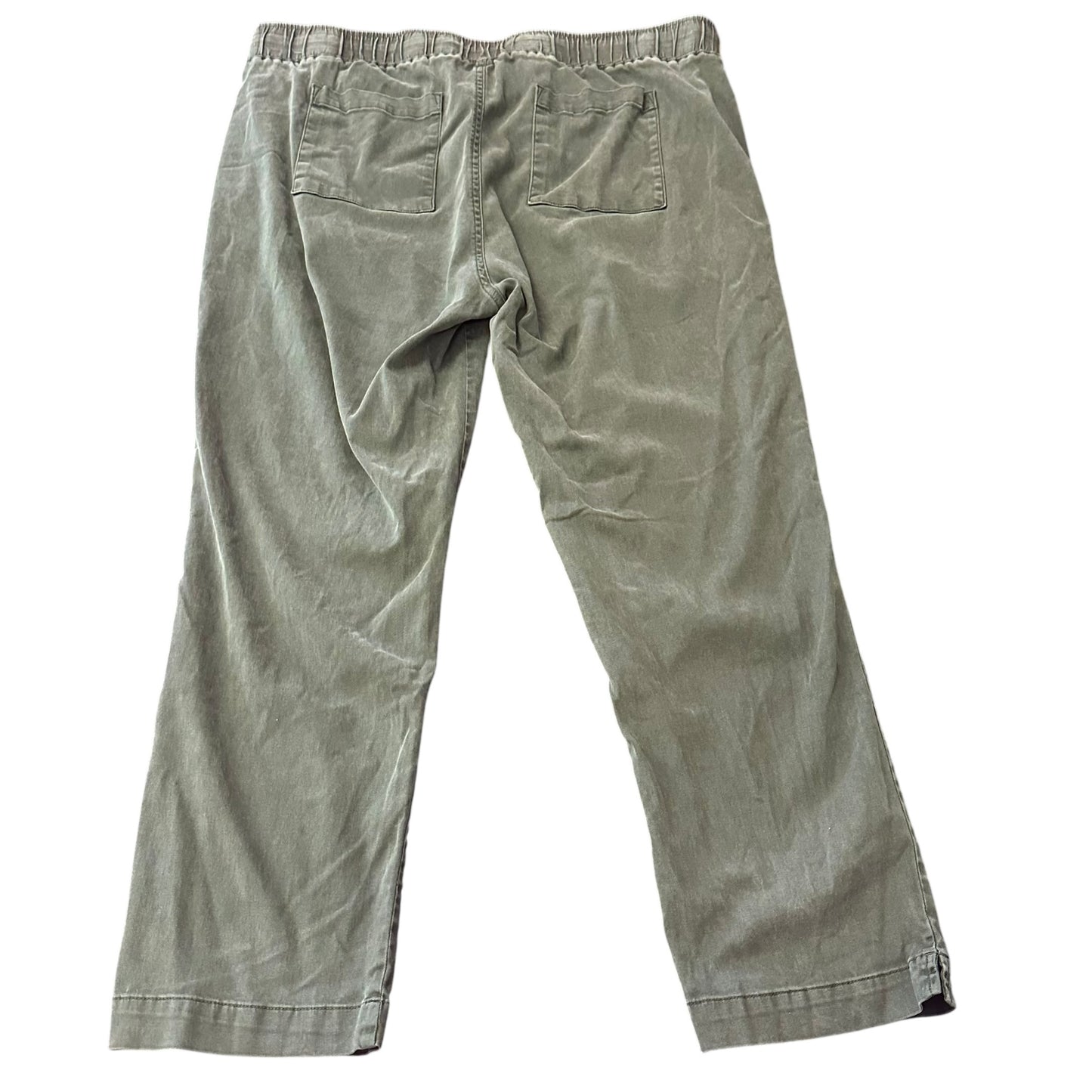 BUFFALO GREEN PULL ON TROUSERS DRAWSTRING 26 LARGE
