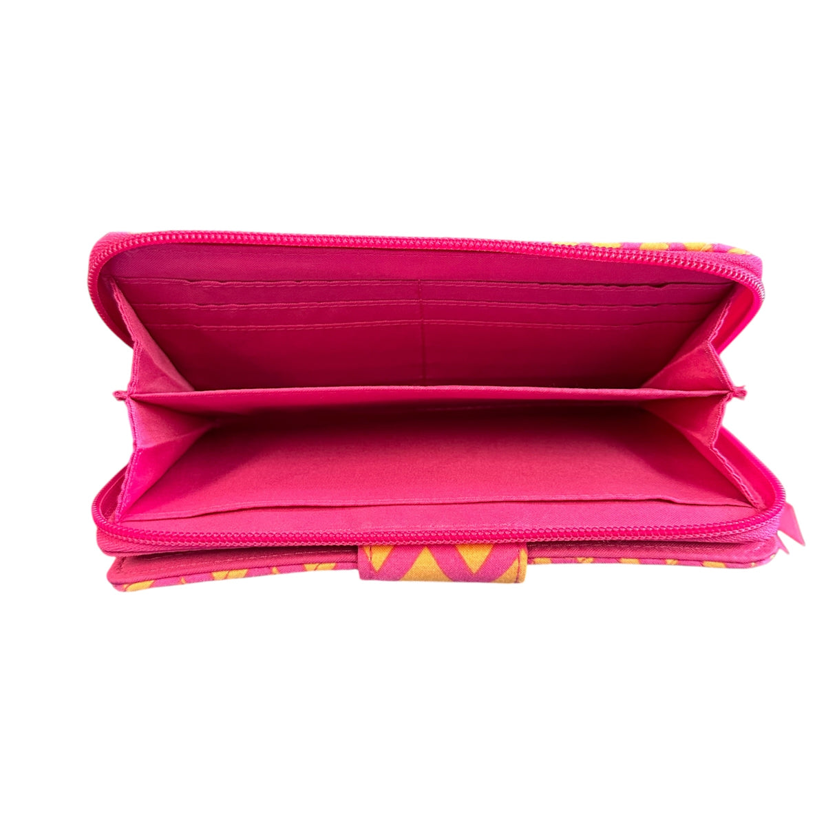 PINK ORANGE VERA BRADLEY ZIP AROUND WALLET 258