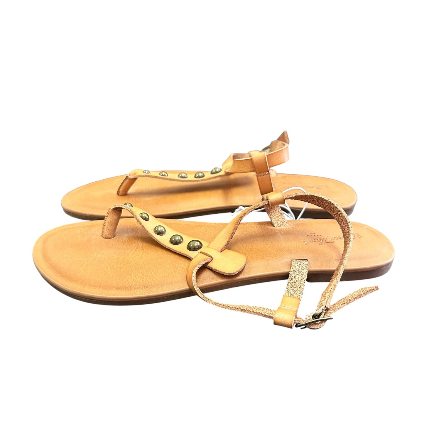 UNIVERSAL THREADS BROWN STUDDED SANDALS NWT 100 SZ 6.5
