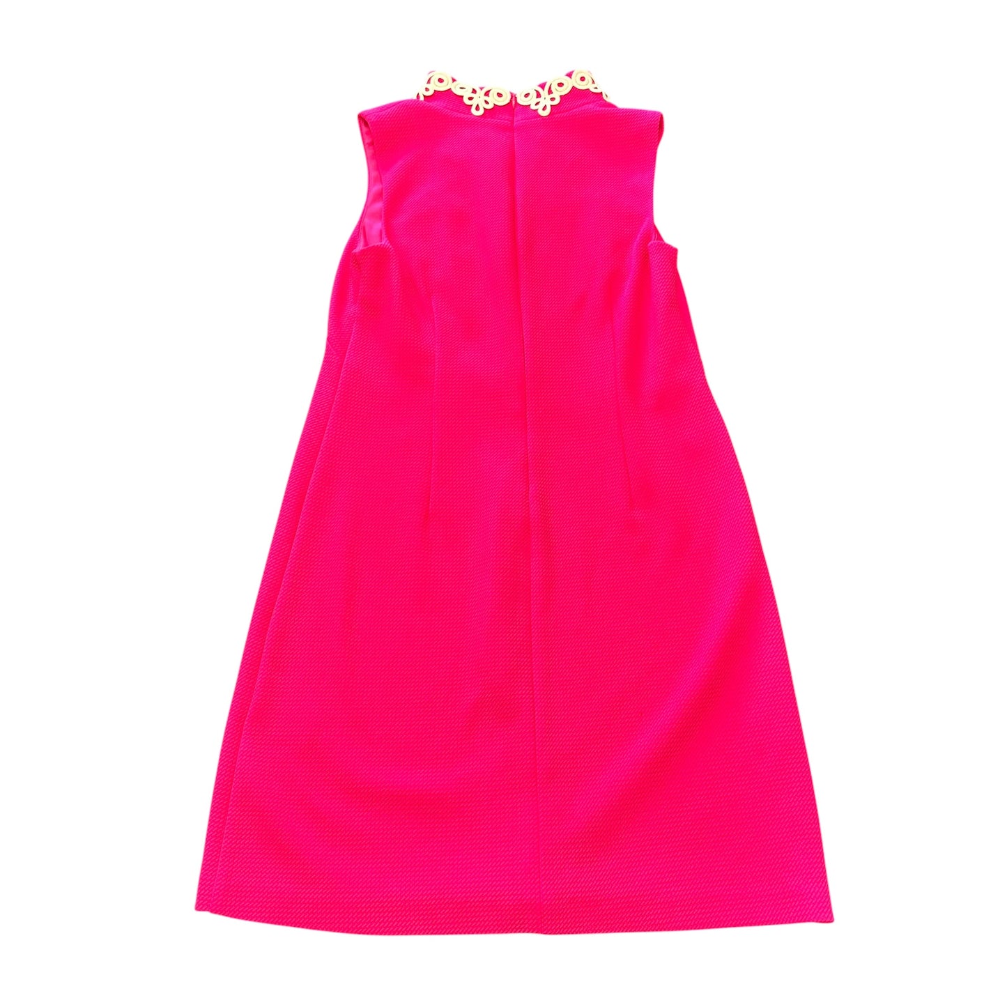 VINCE CAMUTO PINK SHIFT DRESS WHITE DETAILING NWOT 100 SZ 8