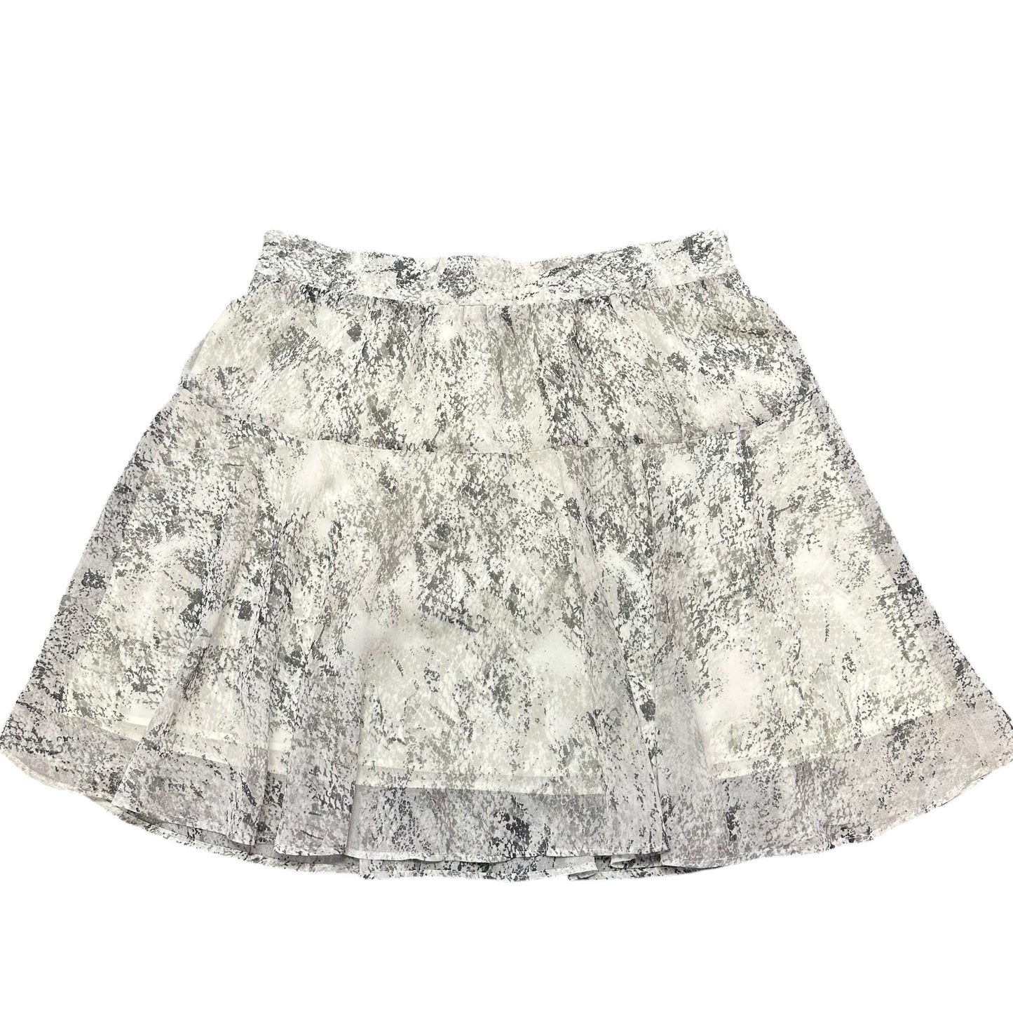 BANANA REPUBLIC WHITE GRAY SNAKESKIN SKIRT NWT 100 SZ 8