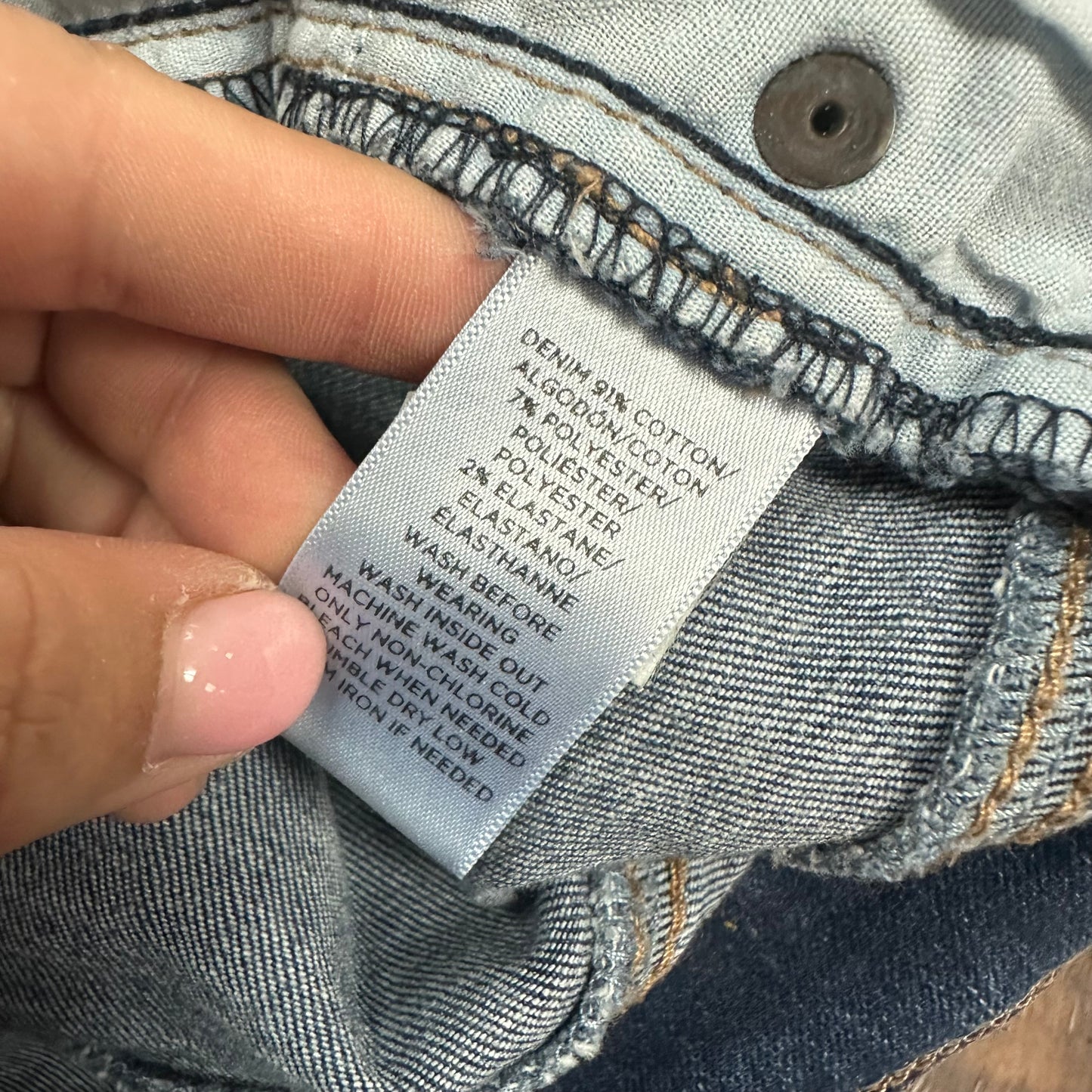 THE LOFT MODERN SKINNY DENIM BLUE JEANS 100 SZ 10/30