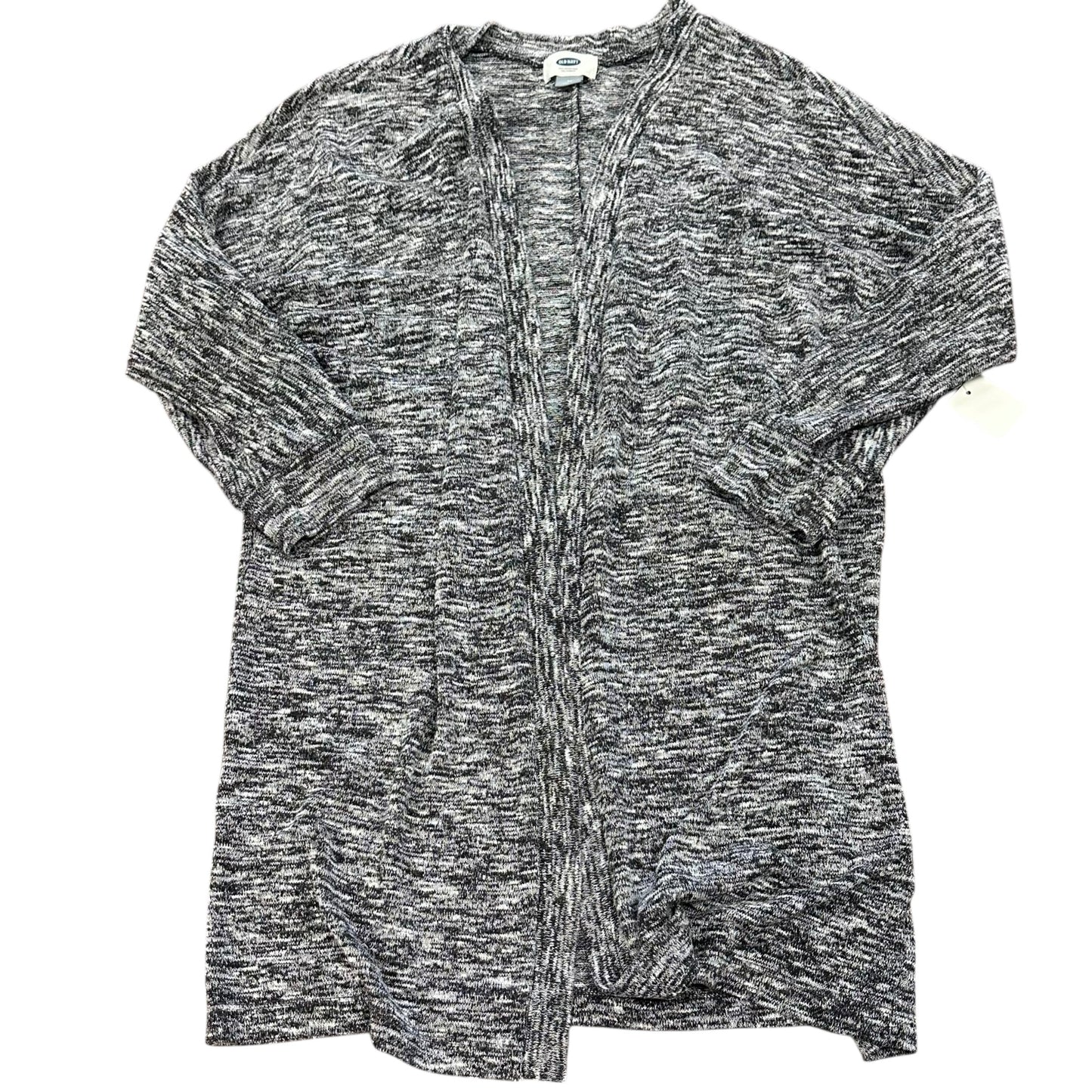 OLD NAVY BLACK WHITE KNIT CARDIGAN 111 MEDIUM