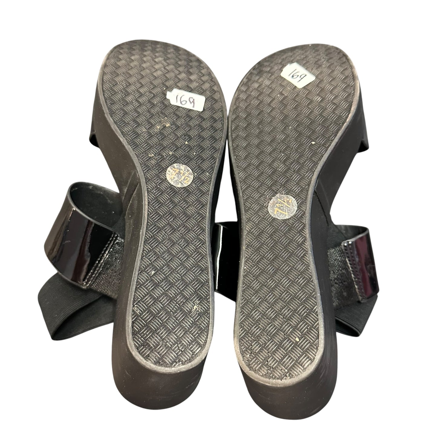 CHARLES BLACK PLATFORM SANDALS 169 SZ 7.5