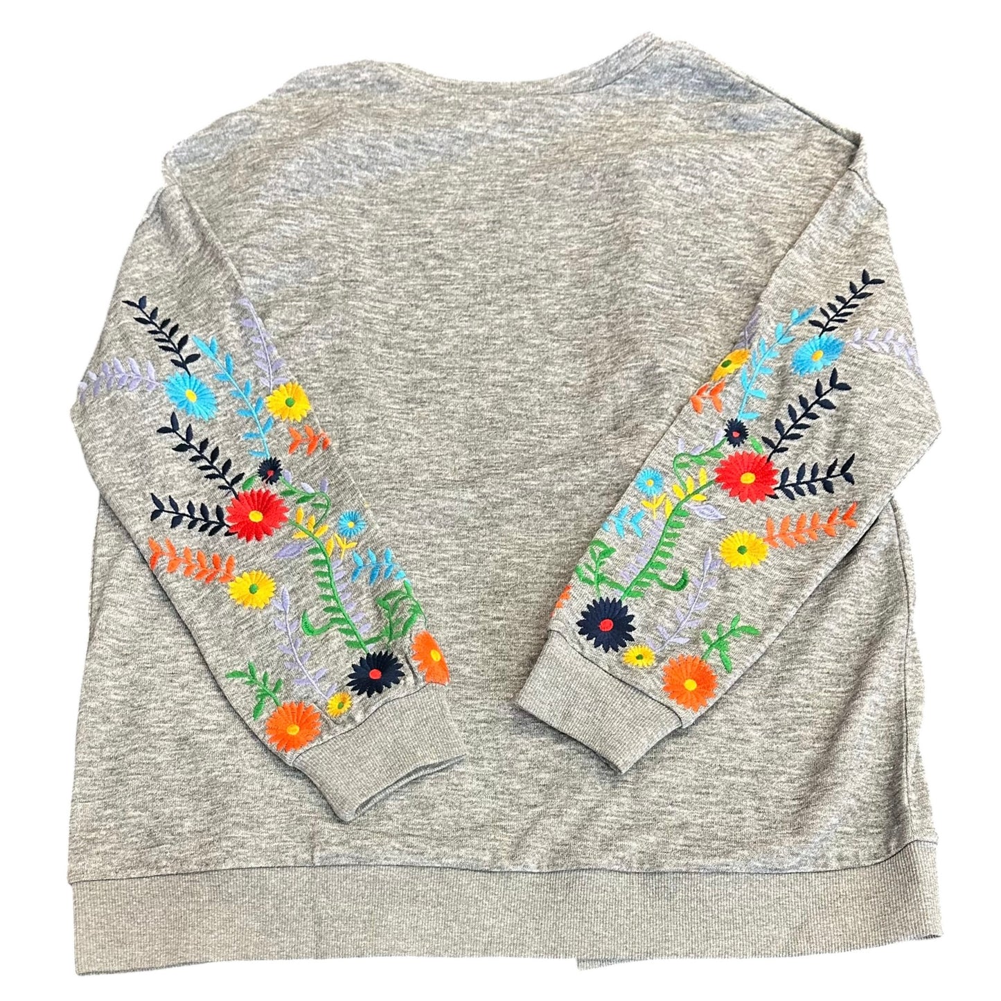 LAYERZ CLOTHING GRAY CARDIGAN EMBROIDERED NWT 100 XL