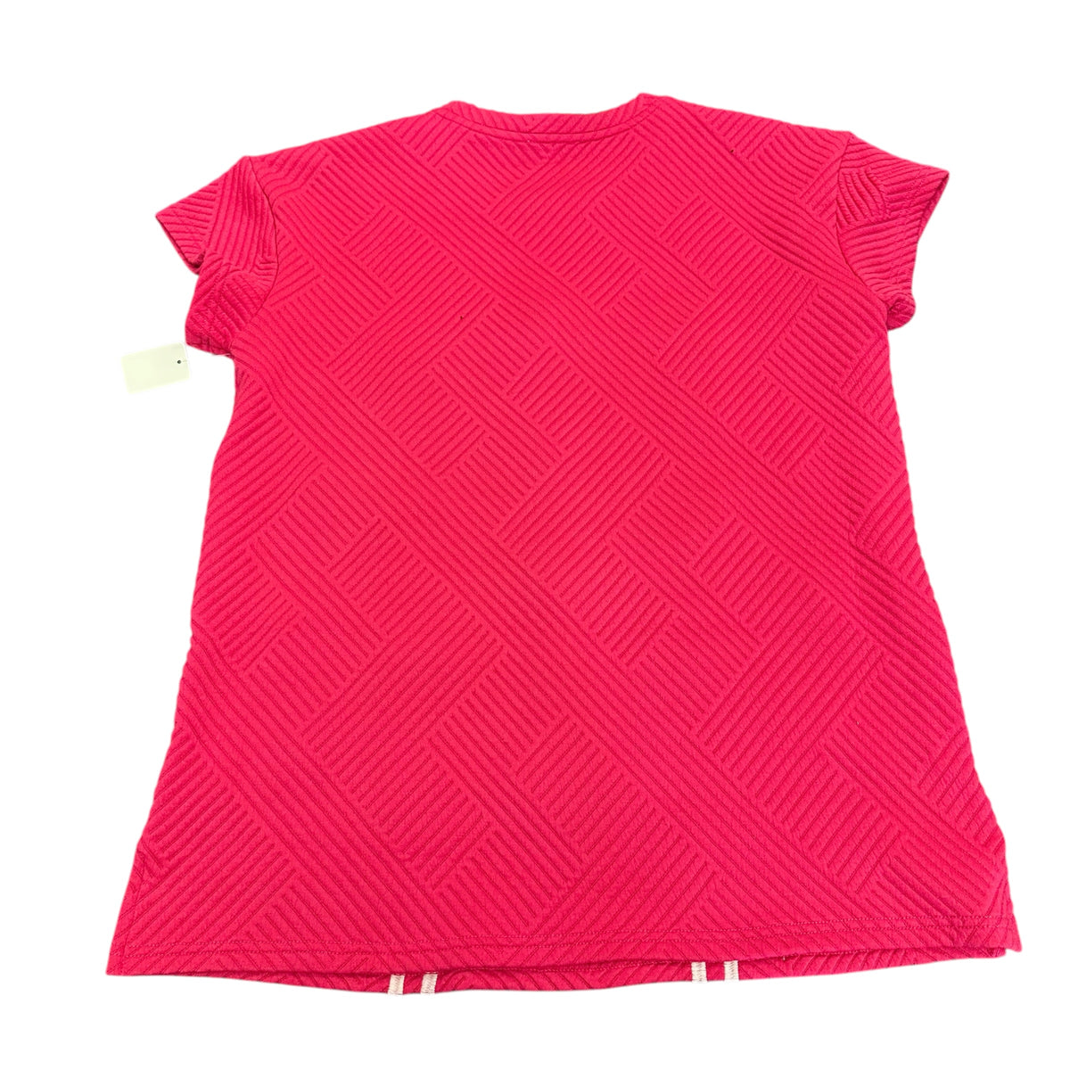 LAYERZ CLOTHING ASPYN TOP PINK TEXTURED WHITE EMBROIDERY NWT 298 SMALL
