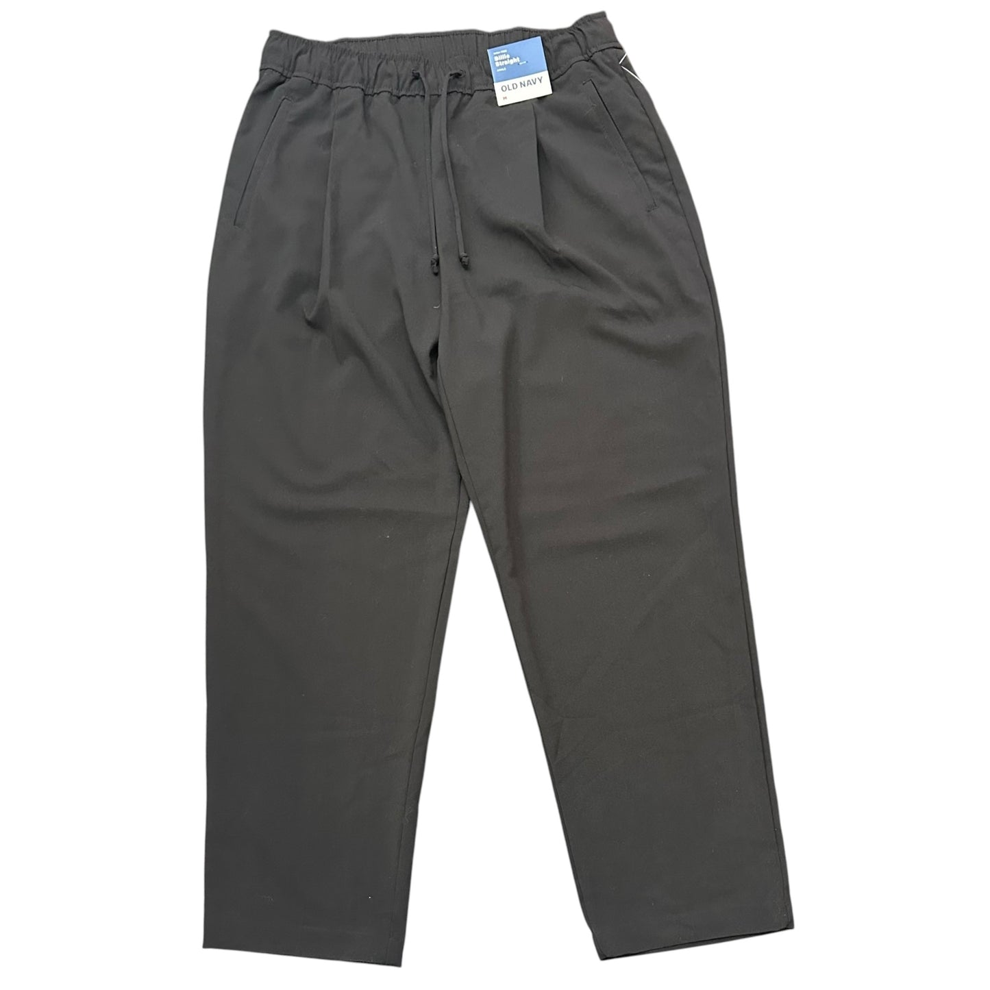OLD NAVY HIGH RISE BILLIE STRAIGHT BLACK PANTS NWT 280 MEDIUM