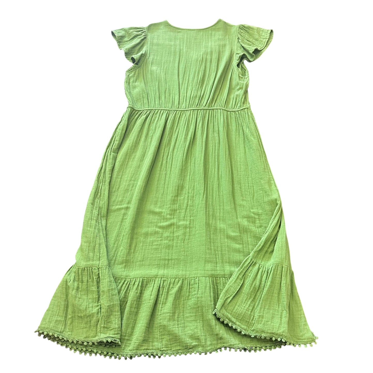 TIME & TRU GREEN MIDI DRESS XL