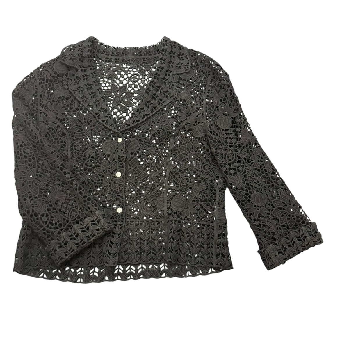 LAFEINIER JEANS COUTURE BLACK BLAZER RHINESTONES 100 MEDIUM