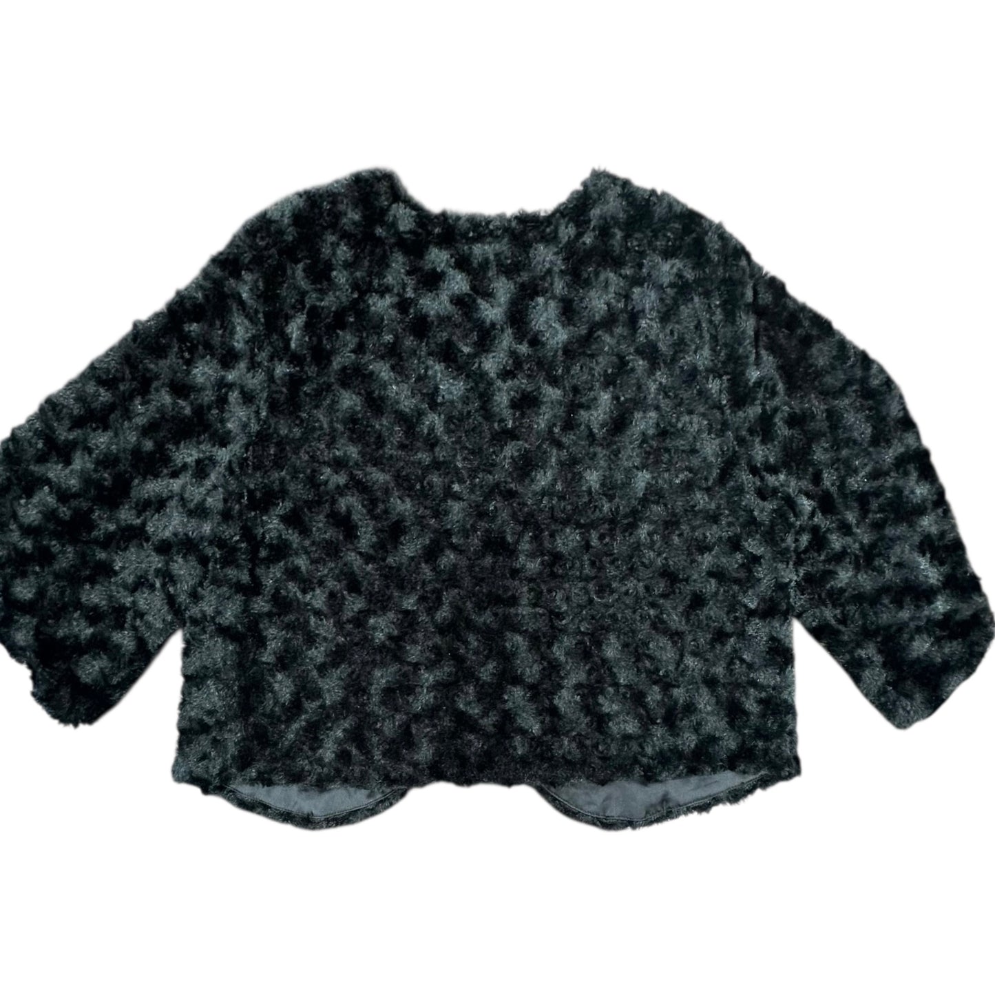 FOREVER BLACK FAUX FUR BOLERO 200 MEDIUM