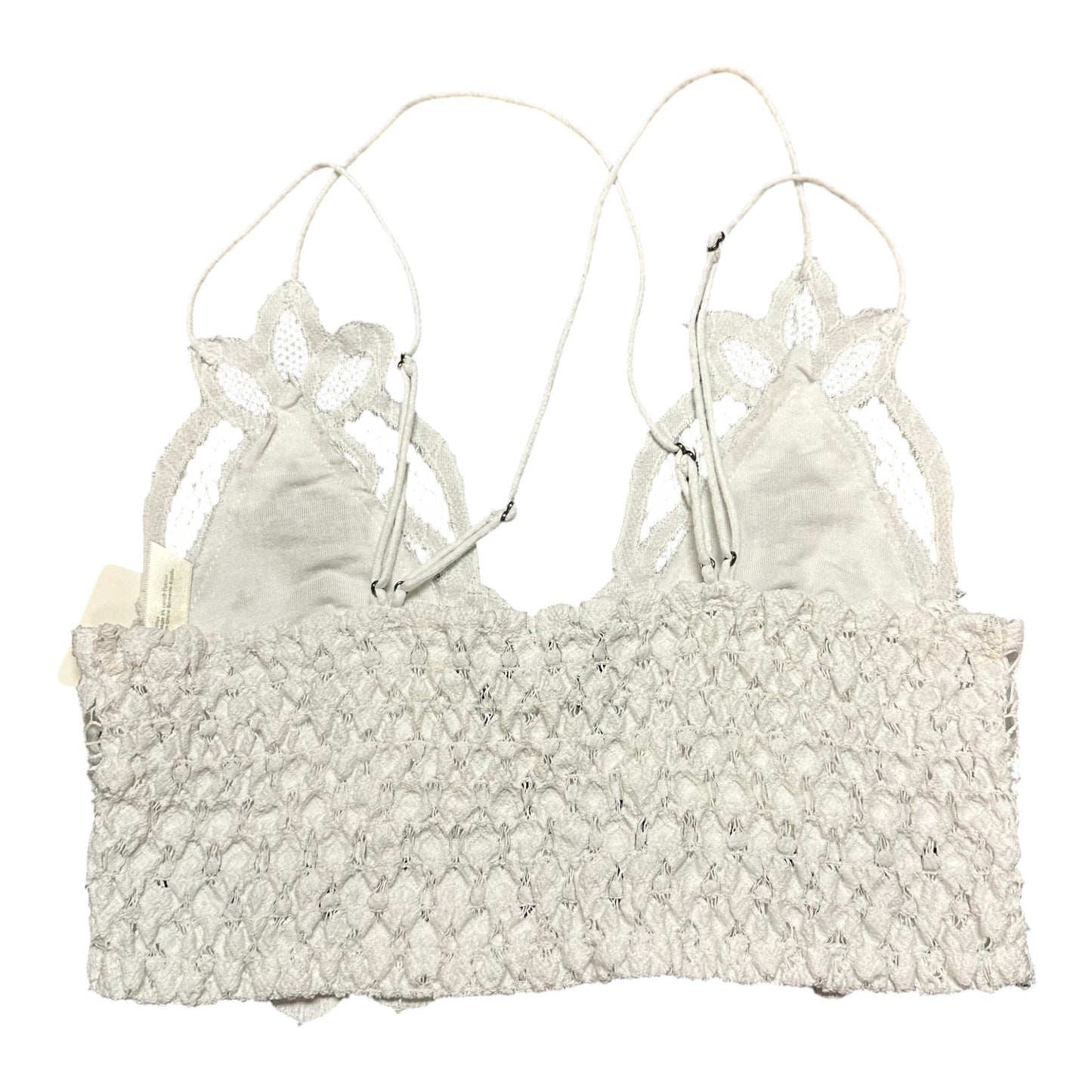 FREE PEOPLE ONE WHITE LACE BRALETTE 27 SMALL