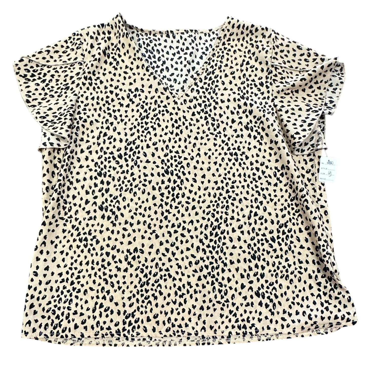 SHEIN ANIMAL PRINT BLOUSE 100 LARGE