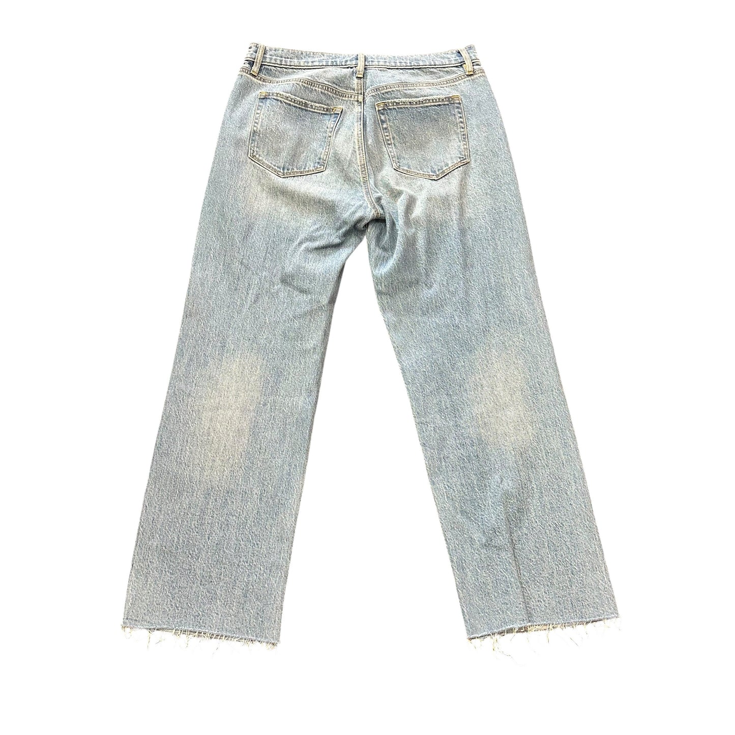 LOFT THE STRAIGHT BLUE DENIM JEANS 26 SZ 29/8