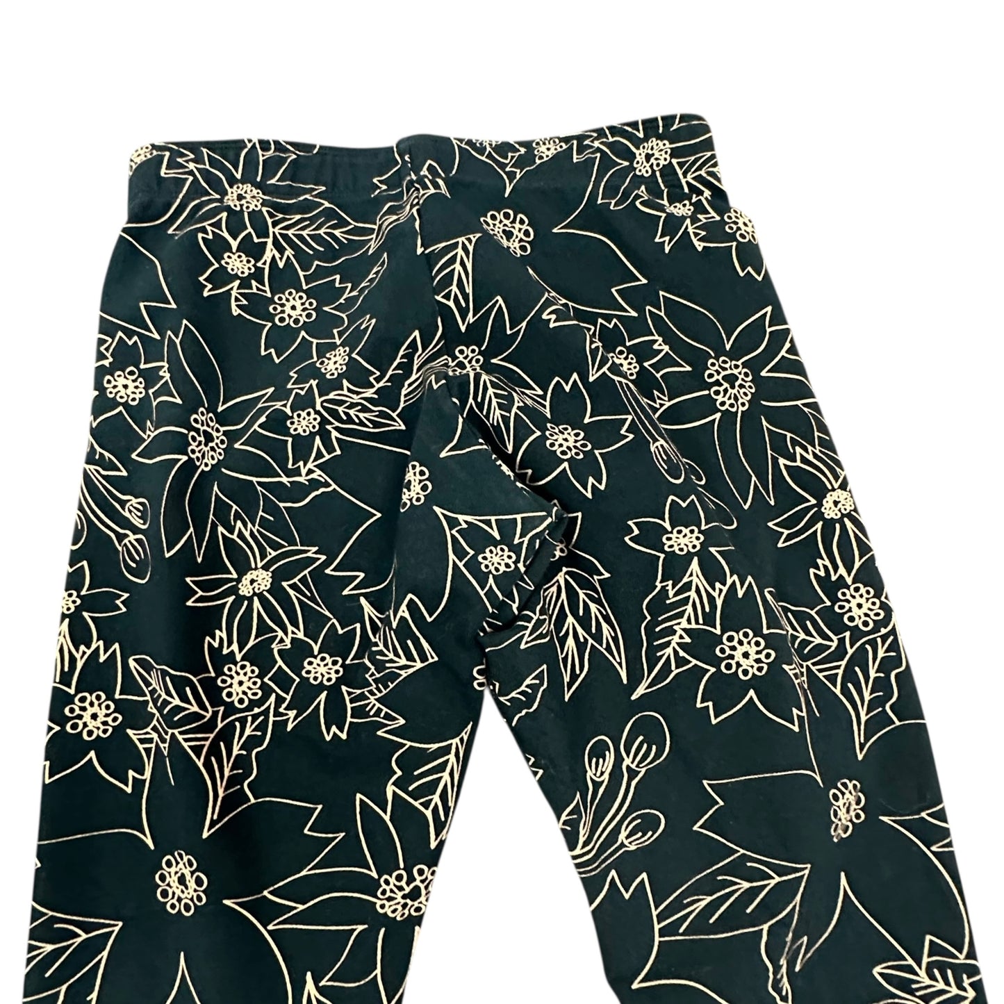 NIKE JUST DO IT BLACK TAN FLORAL LEGGINGS 100 MEDIUM